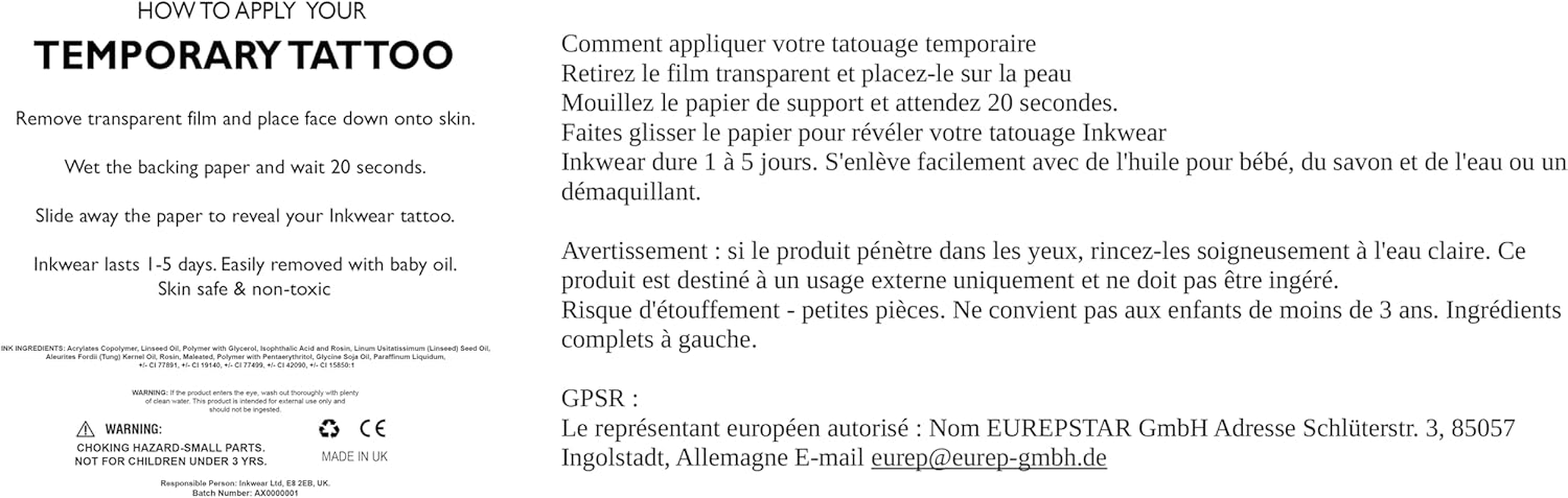 Tommy Lee and Pam Set of Fake Temporary Tattoos + Stretchy Nylon Sleeves | Life Sized | Couples Tattoo&hellip;