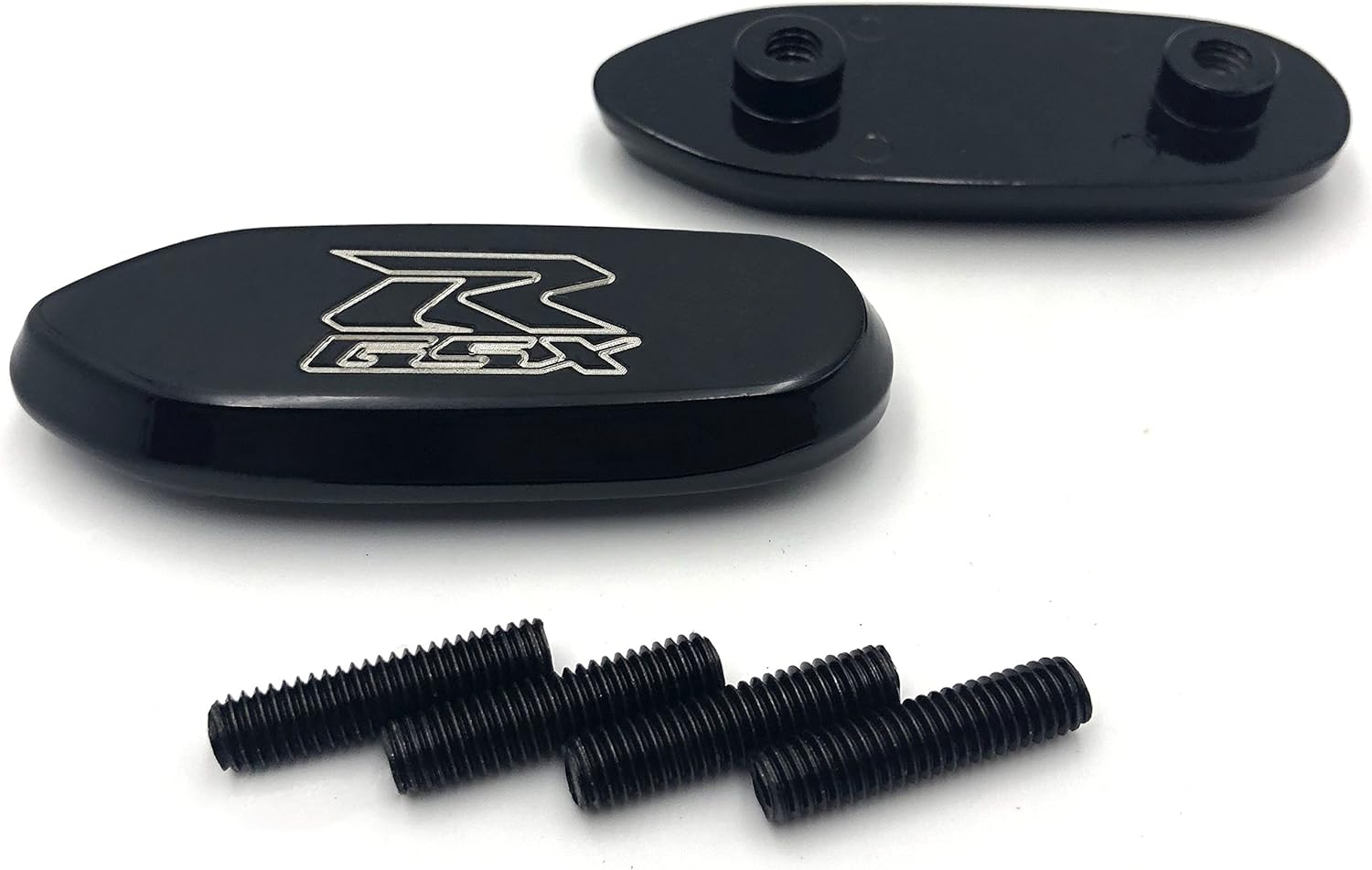 HTTMT MT222-010- Mirror Block off Base Plates Compatible with Gsxr 600 750 1000 Gsx-R 2006-2008 Black image number 2