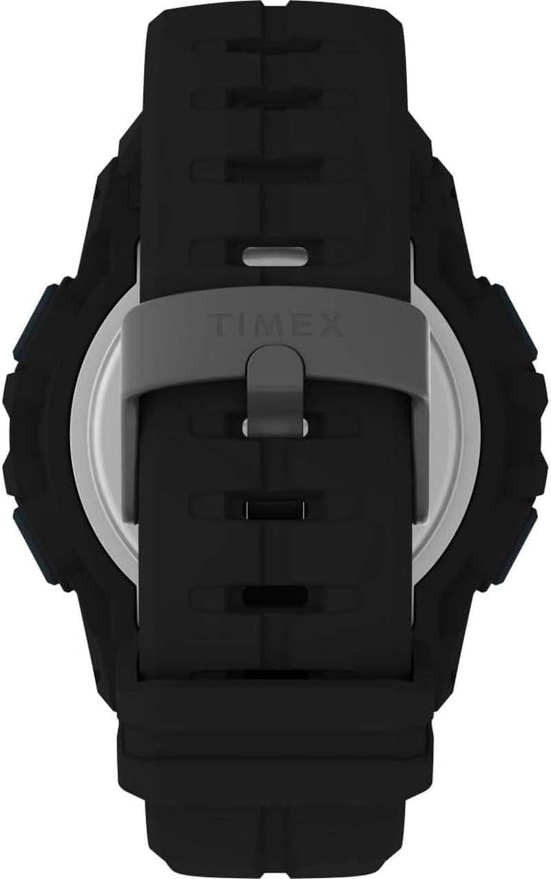 TIMEX Men'S UFC Rush 52Mm PU Strap, Black, 52 Mm