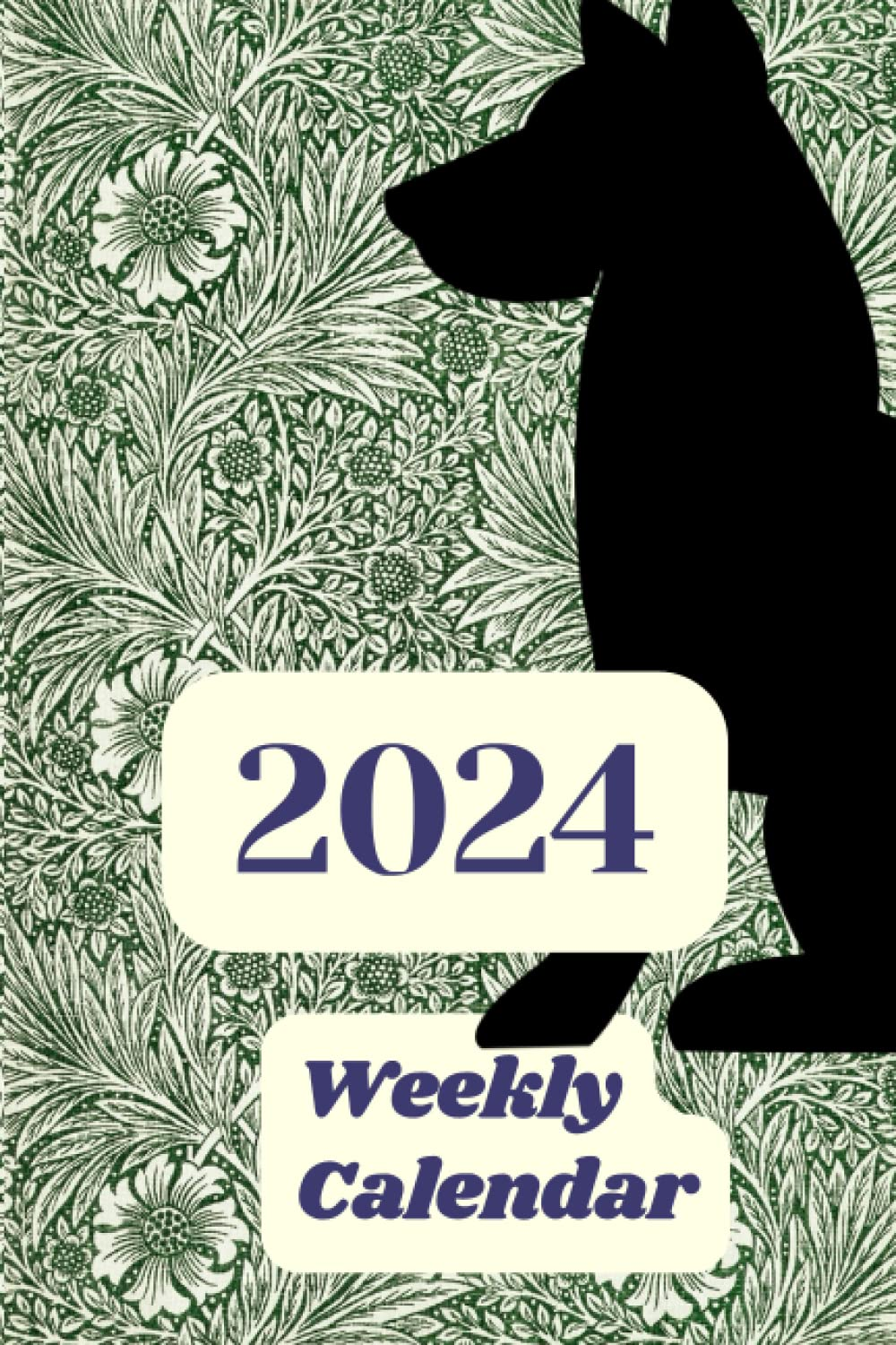 2024 Weekly Calendar, Notebook, Personal Organizer for Dog Lovers: 126 Pages