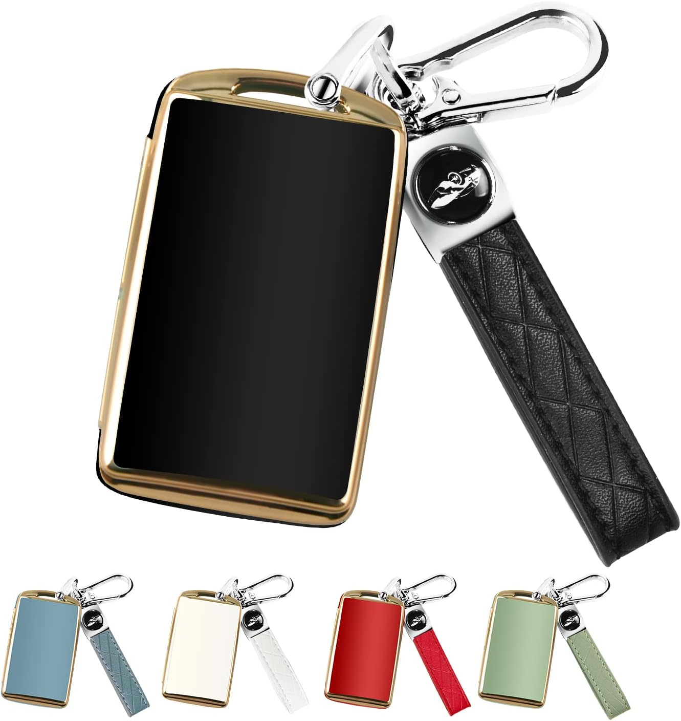 QBUC for Mazda Key Fob Cover Case with Keychain for 2019-2023 Mazda 3 6, Mazda 3 Hatchback, 2020-2023 Mazda CX-5, CX-9, CX-30