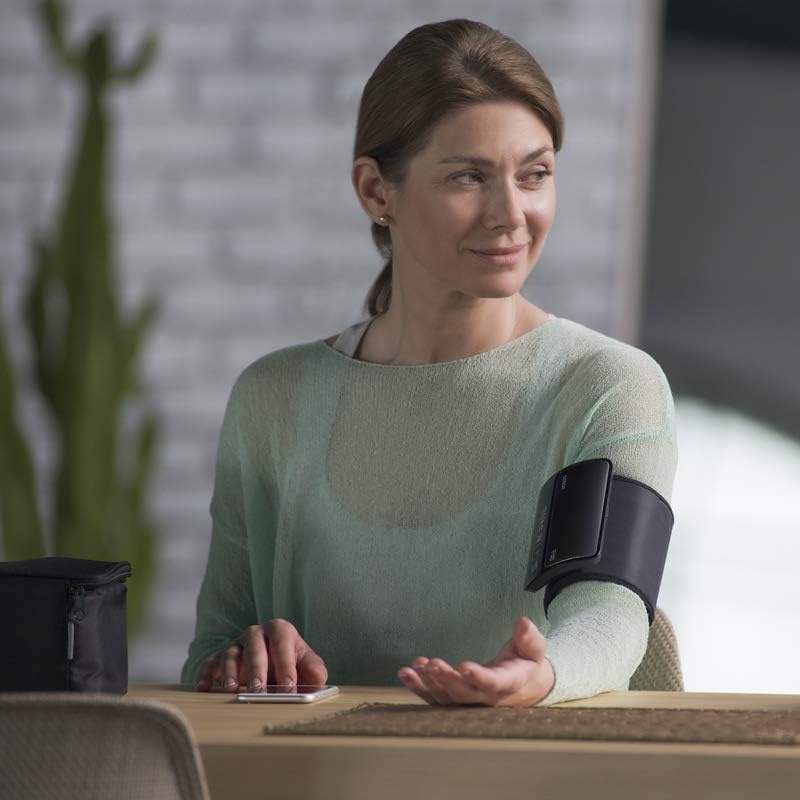 OMRON HEM7600T Smart Elite Tubeless Upper Arm Blood Pressure Monitor &ndash; Bluetooth, Intelliwrap Cuff, 360&deg; Accuracy, Upper Arm, 3+3 Warranty image number 3