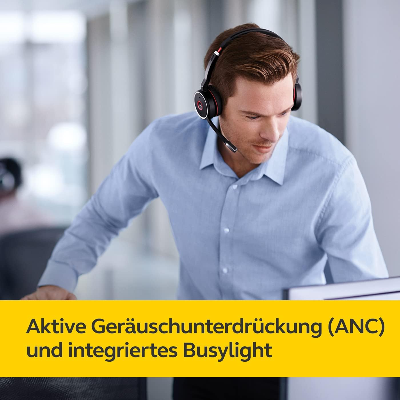 Jabra Evolve 75 UC Wireless Stereo Headset with Stand image number 5