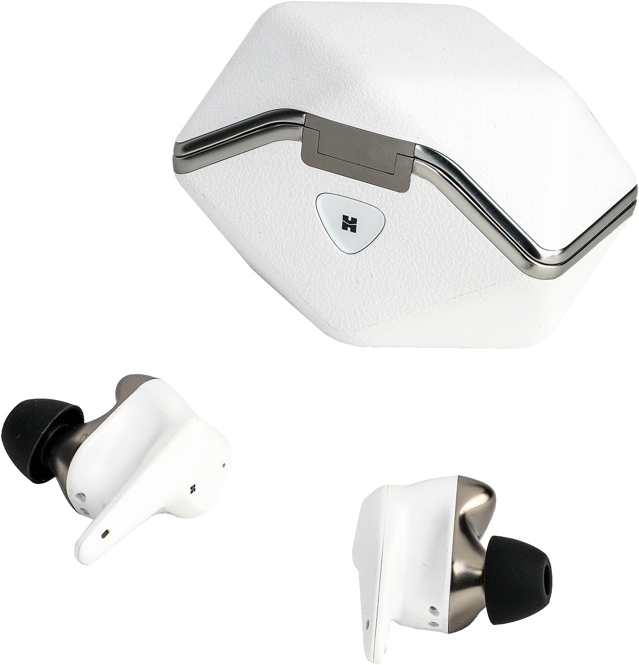 Hifiman SVANAR Wireless Jr Noise Cancelling Bluetooth In-Ear Hi-Fi Earphones with Amplifier Inside, Topology Diaphragm Driver, IPX5 Water/Sweat Resistant, White image number 1