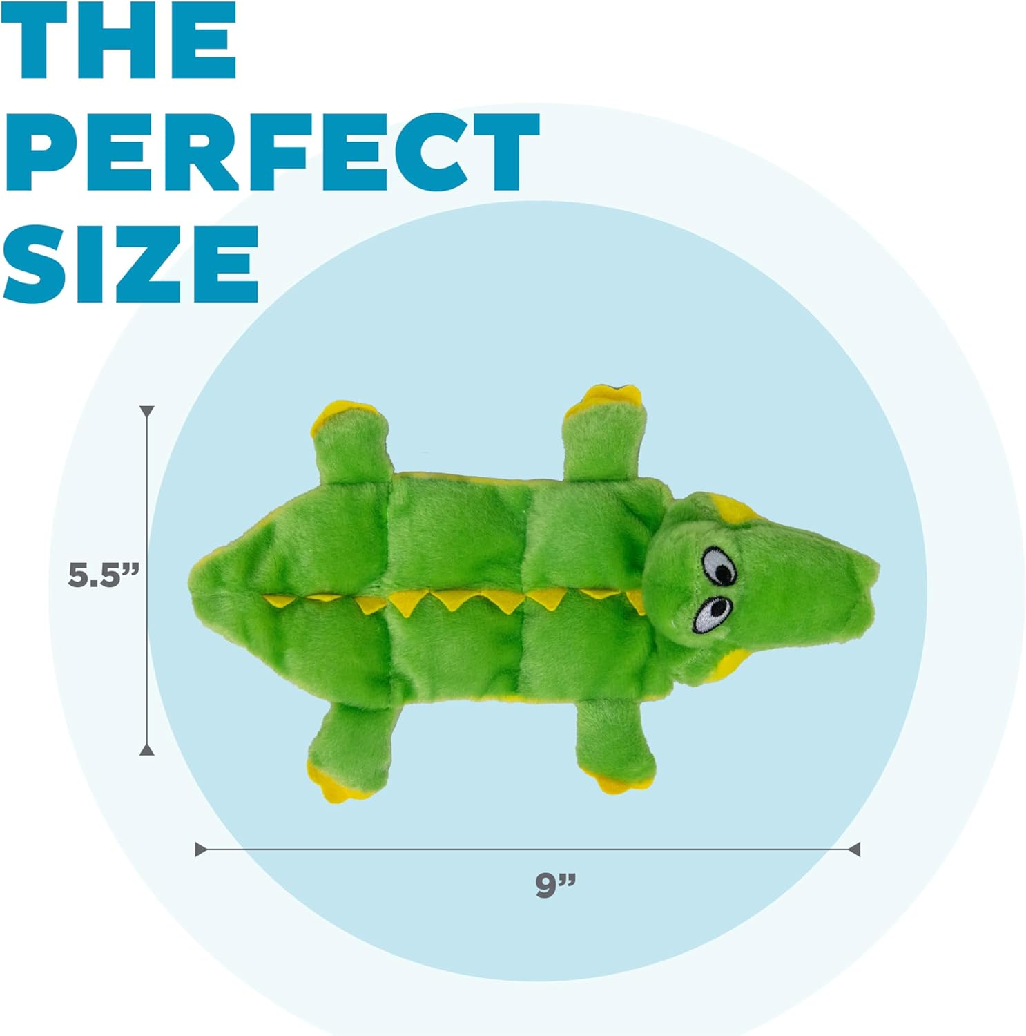 Outward Hound Squeaker Matz Plush Gator Dog Toy, Small image number 5