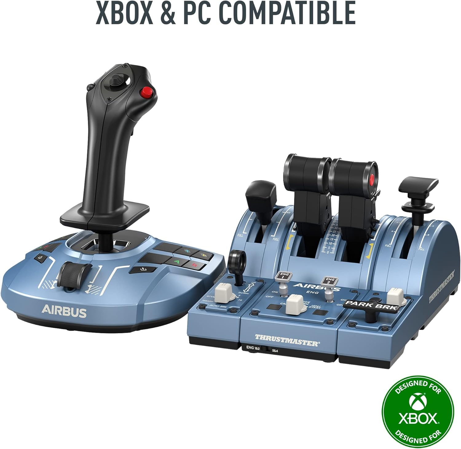 Thrustmaster TCA Captains Pack Airbus X Edition - Grey Flight Controller Joystick with 31 Buttons, USB, Xbox Series X|S, PC image number 3