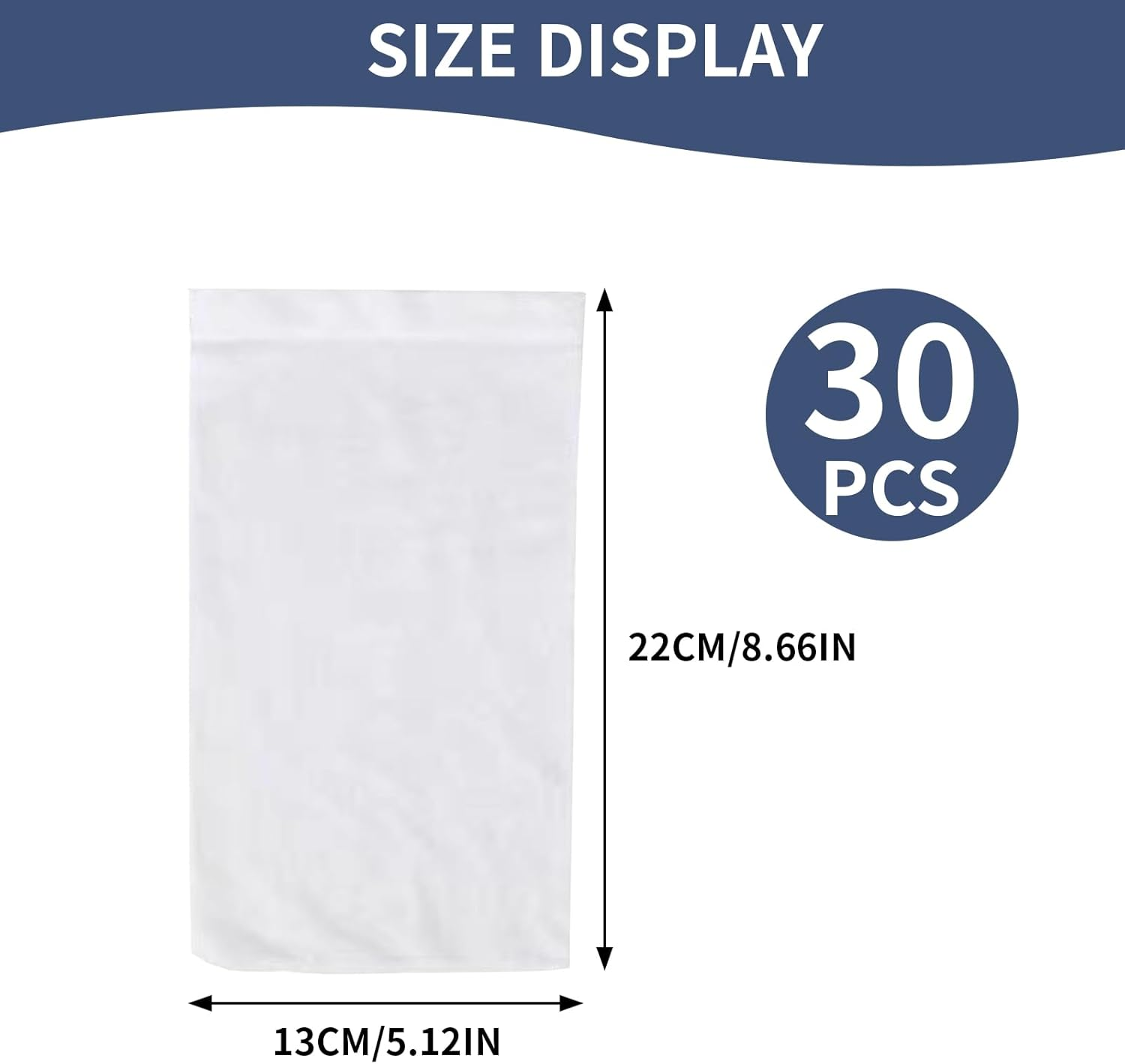 30 Pack of Premium Swimming Pool Skimmer Socks, Ultra-Fine Mesh Filter Storage Bags for Skimmer Baskets, Anti-Fouling Cover to Trap Leaves, Hair, and Debris for Inground and above Ground Pools image number 5