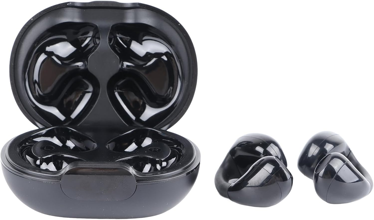 Bewinner Clip-On Bluetooth 5.3 Headphones, Open Ear Headphones with Touch Control, Hifi Stereo Bone Conduction Earbuds for Outdoor Sports, Running, Cycling, Hiking, Black image number 3