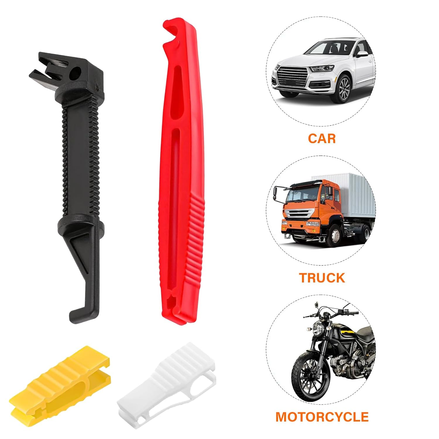 8 PCS Fuse Puller, Plastic Car Fuse Pull Tool, Automotive Glass Fuse Puller Fuse Extractor Tool for Car Motorcycle Truck Fuses image number 3