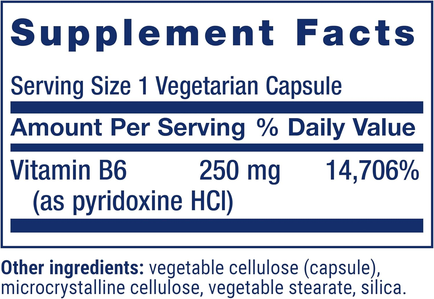 Life Extension Vitamin B6 250 Mg, 100 V Caps image number 4