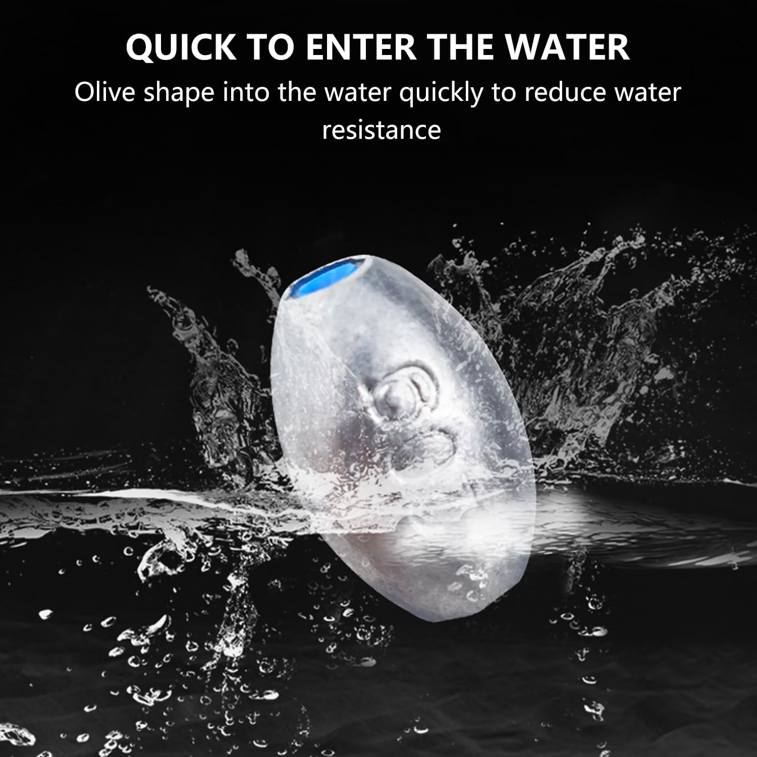 EKIND Egg Sinkers Weights Fishing Olive Shape Inner Core Assortment Lead Oval Shape Bass Casting Gear Kit for Saltwater Freshwater Fishing image number 6