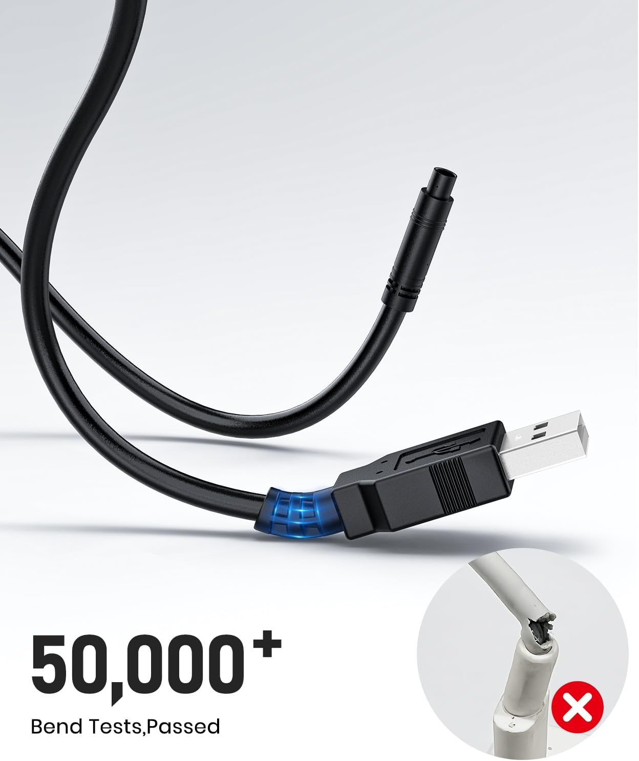 AUTO-VOX USB Charger DC 5V to 12V Charging Cable for Wireless Backup Camera, 4Pin Power Supply for S3A Plus, Solar4B, Solar 5A, Not Occupy Cigarette Lighter Rv/Car Accessirous