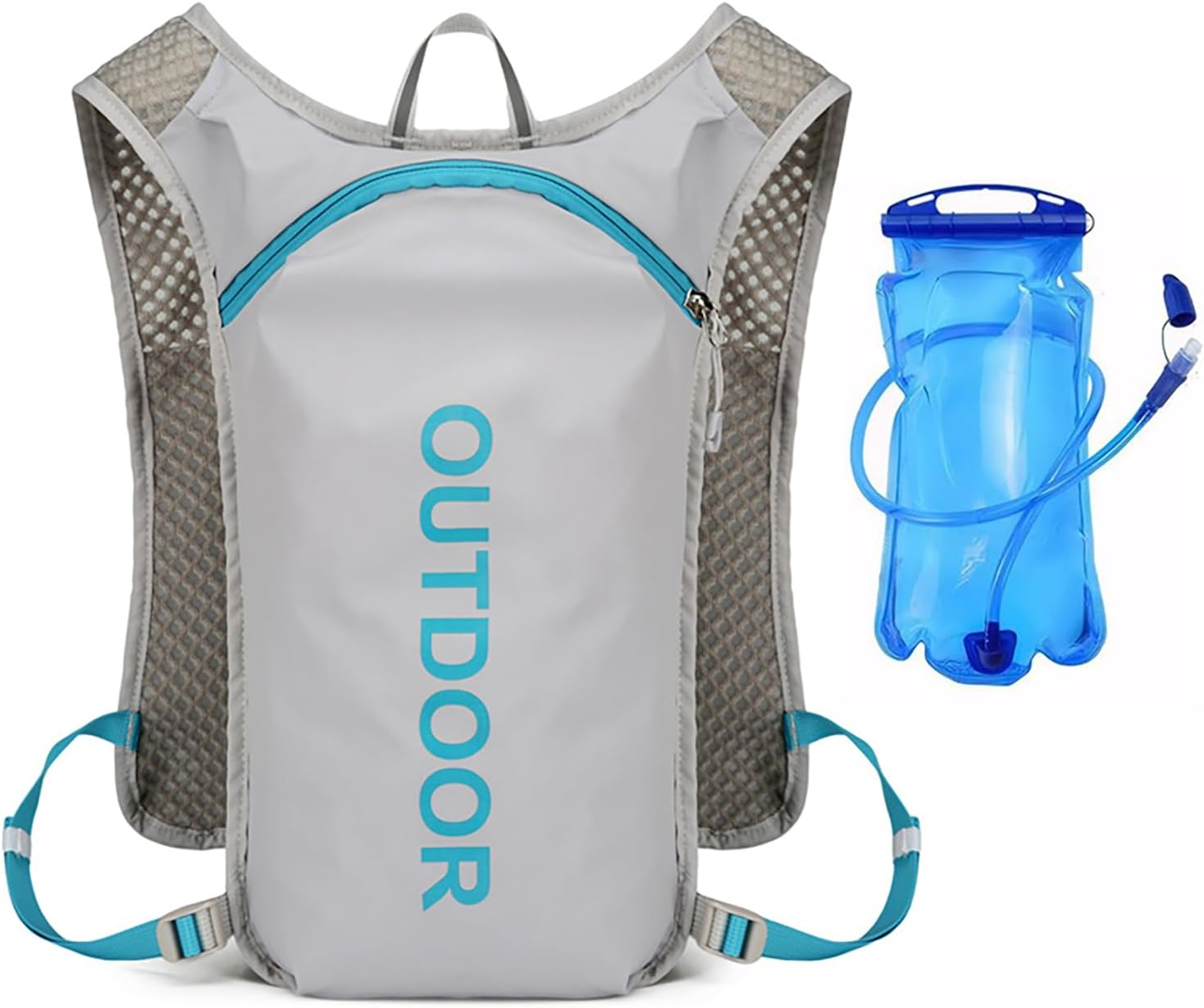 Running Hydration Vest for Men Women, Lightweight Water Running Vest with Water Bladder Bag Daypack for Hiking, Running, Cycling image number 3
