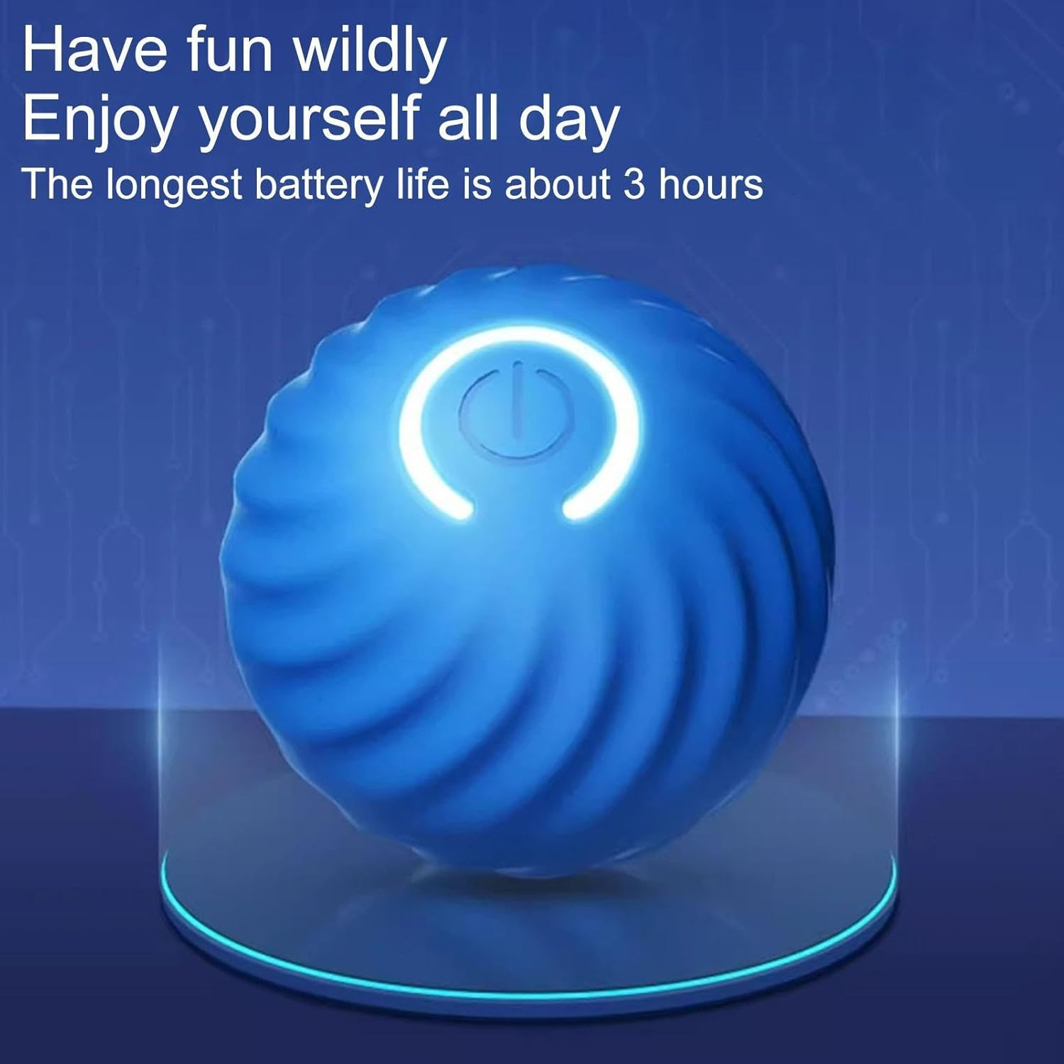 Smart Ball Cat Toy - Automatic Rolling Ball Dog Toys,Intelligent Avoidance Automatic Rolling Ball Toys, Rechargeable 360 Degree Rotation Pet Toys for Kitten, Playtime image number 1