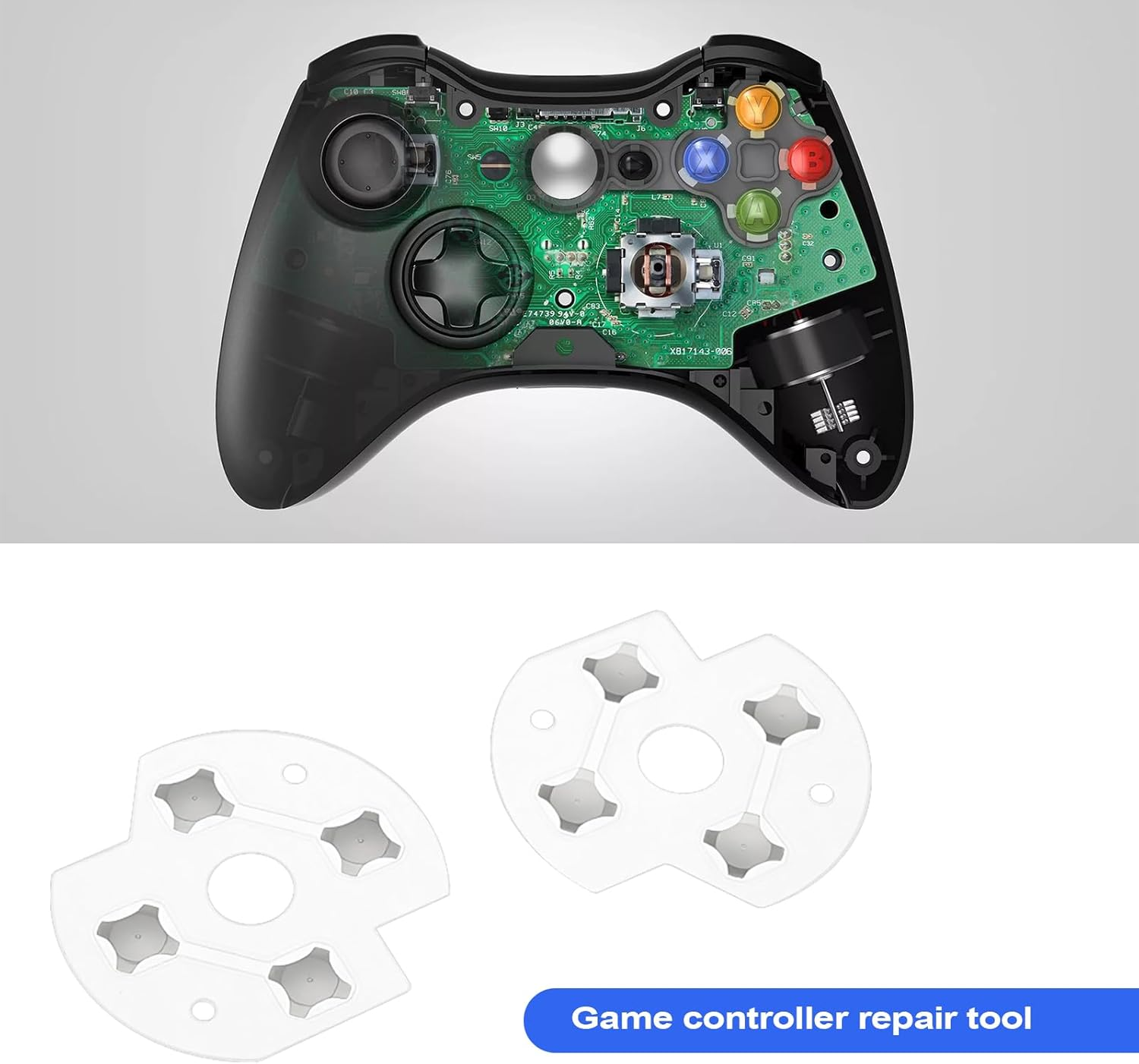 Be in Your Mind 1 Set Conductive Film Replacement Kit Button Conductive Film Sticker Dome Switch Sticker Replacement Compatible with Xbox One image number 4