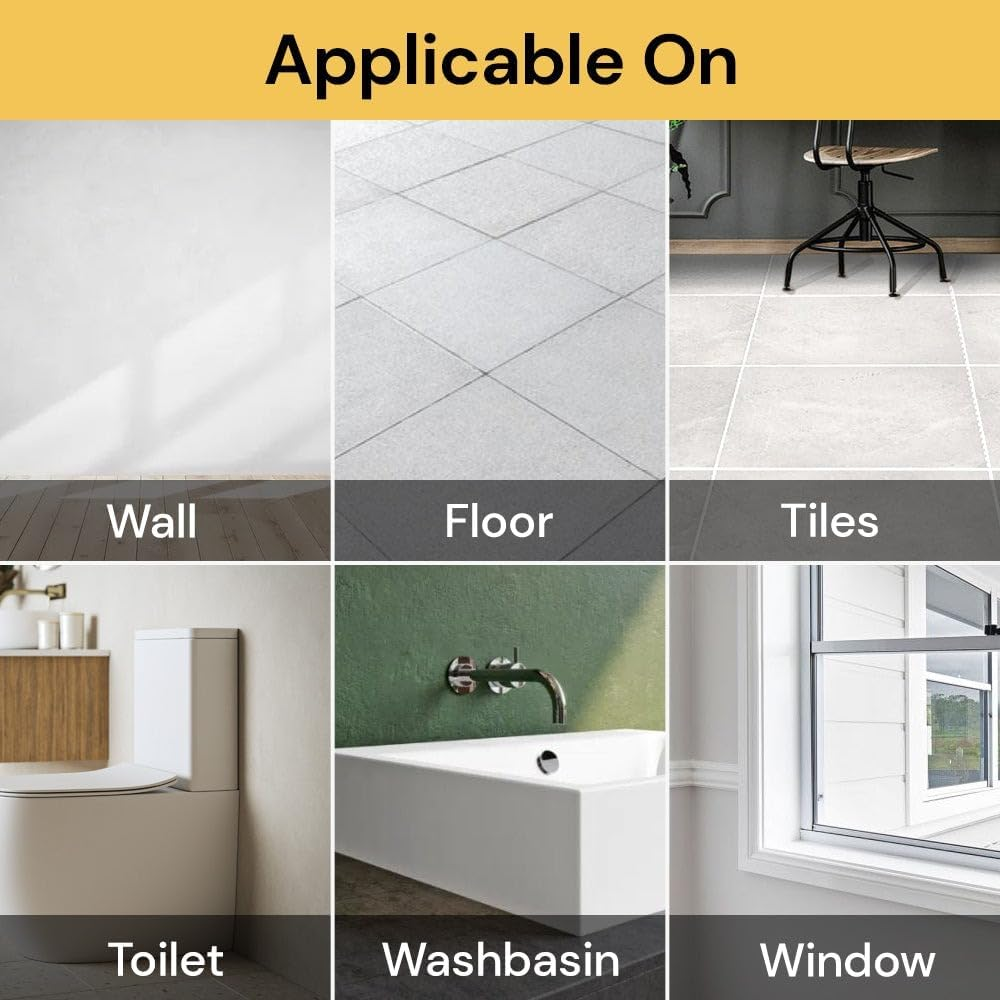 EZONEDEAL 5Pcs Caulking Tools Kit Applicator Piston Trowel Nozzle Plus, Silicone Rubber Sealant Wiper Finish Grout Plastic Scrapers Set for Kitchen, Bathroom, Window Tile or Brick Sink Joints image number 6