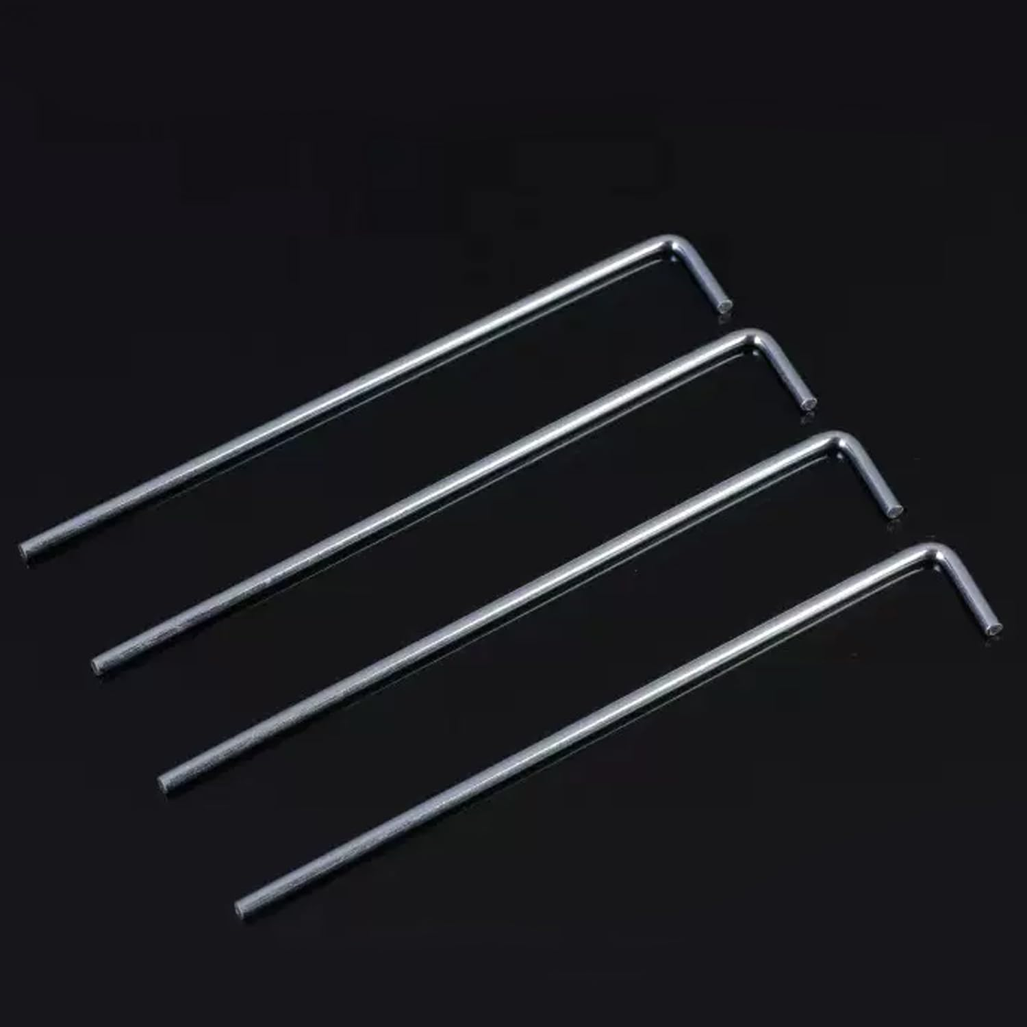 10Pcs Tent Pegs Heavy Duty Galvanised Steel Ground Camping Outdoor Nail image number 4