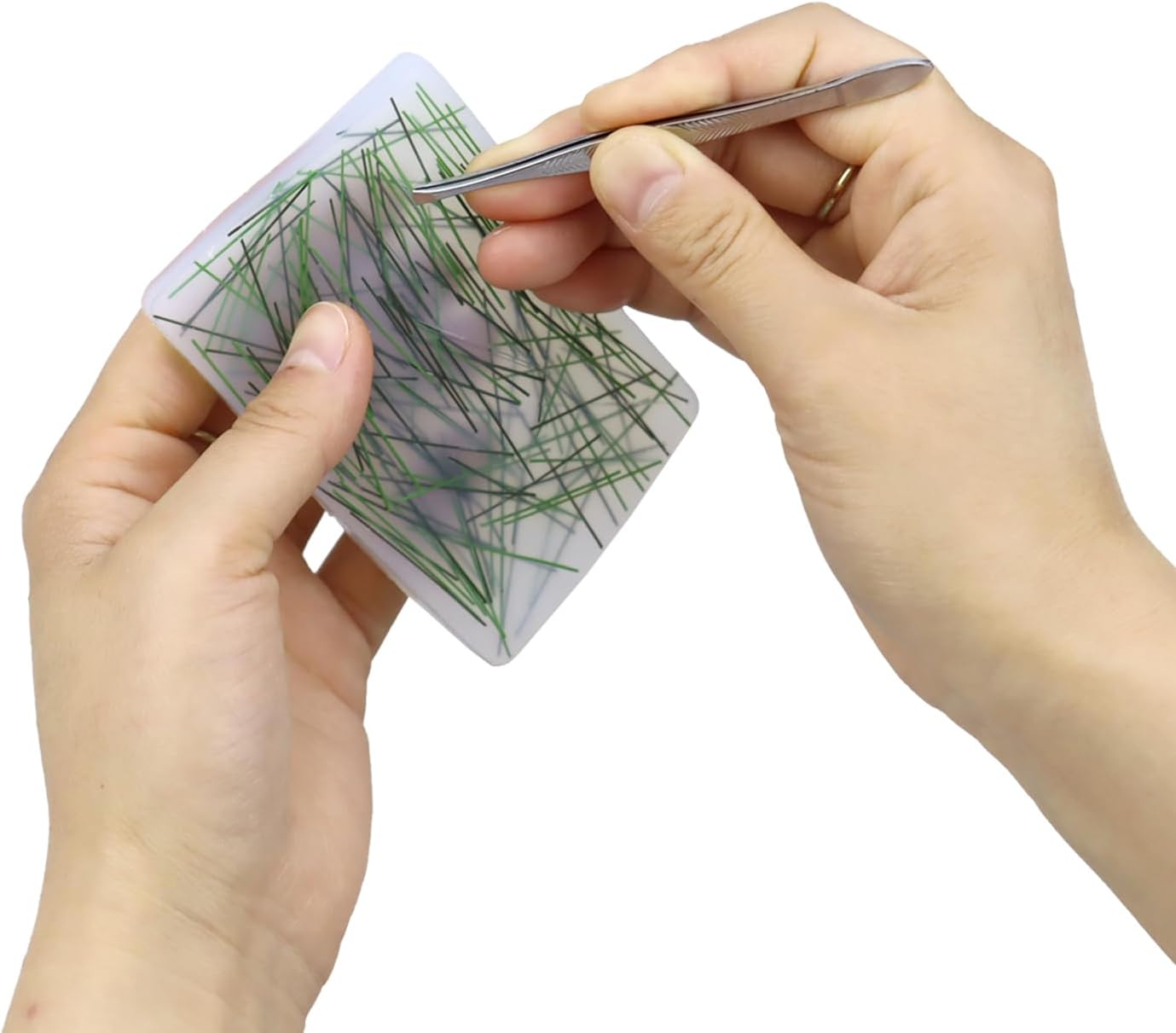 2 Pack Skin Picking Fidget Toys Silicone Picking Pad for Trichotillomania Hair Pulling Fidget Picking Anxiety ADHD Dermatillomania Fidget Toys image number 4