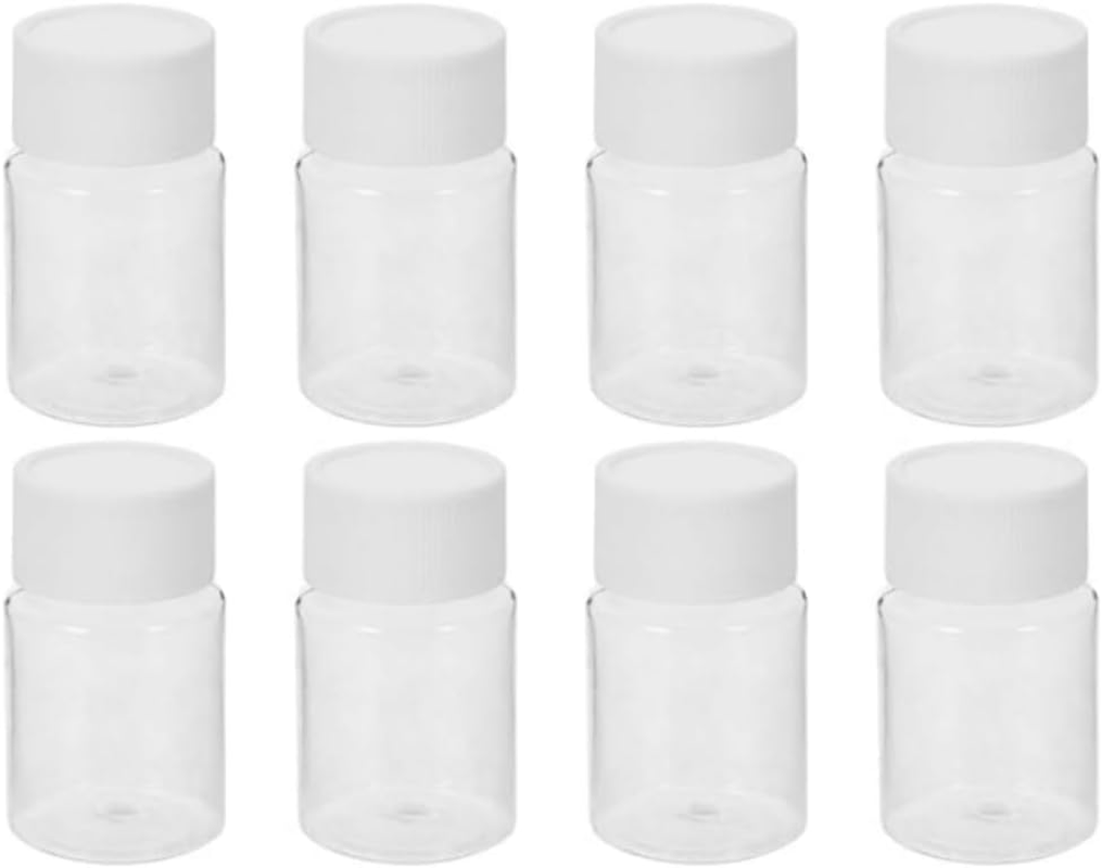 8-Pack Thickened Transparent Pvc Bottles with Lids for Sealing, Ideal for Storage and Dispensing, Sealed Small Bottles（Transparent） image number 3