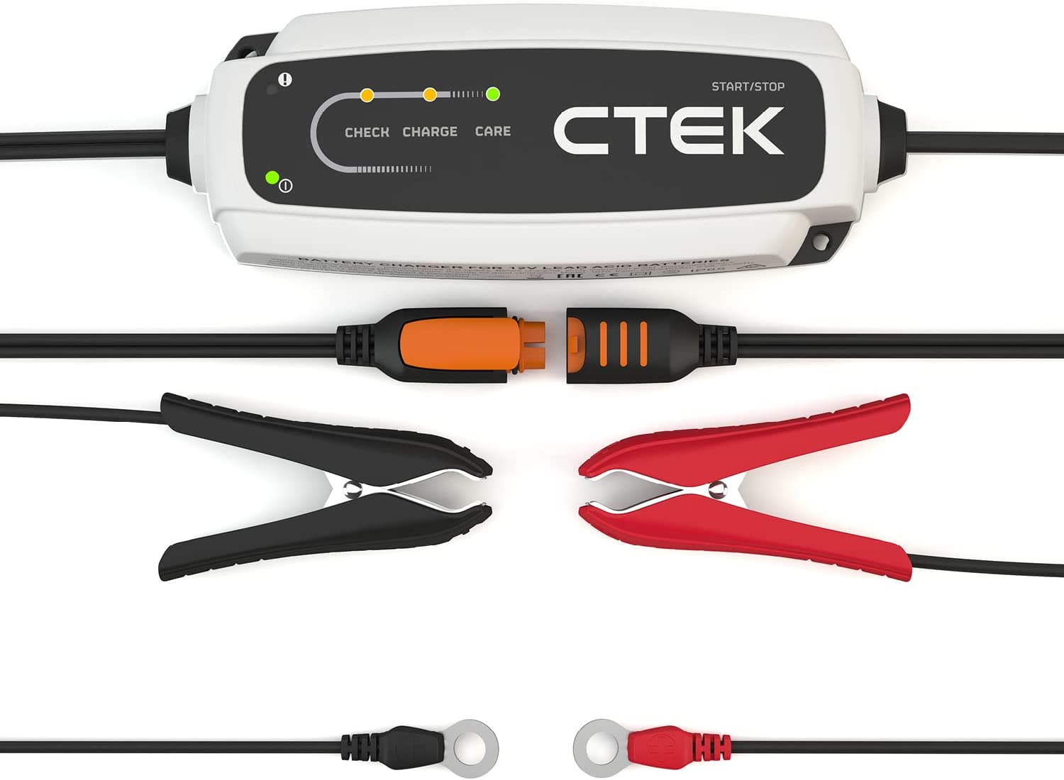 CTEK CT5 Start/Stop, Battery Charger 12V, Battery Tender Charger, Car Charger, Battery Maintainer, Smart Battery Charger with Desulphation Function, Float/Pulse Maintenance and Start/Stop Technology