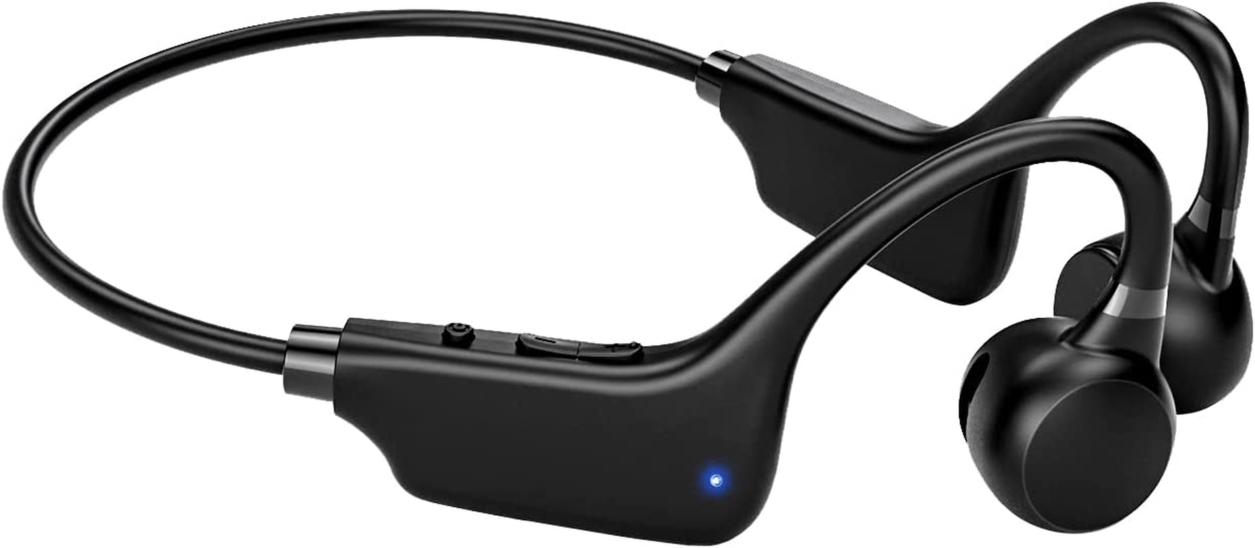 MFJUNS Bone Conduction Headphones, Wireless Bluetooth V5.0 Bone Conduction Headphones with Microphone Bluetooth Sport Headphones for Running, Cycling, Driving, Gym image number 1