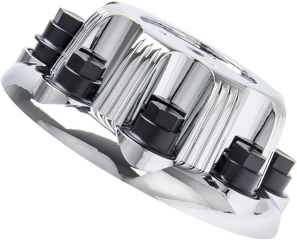 ZUXIM 1Pc 16" Wheel Center Caps Hub Cover 8 Lug Cap,For GMC, for 2000-2010 Yukon Van 1500 2500 3500 12368964 IWCC5079C Chrome Alloy Wheel Center Cap image number 4