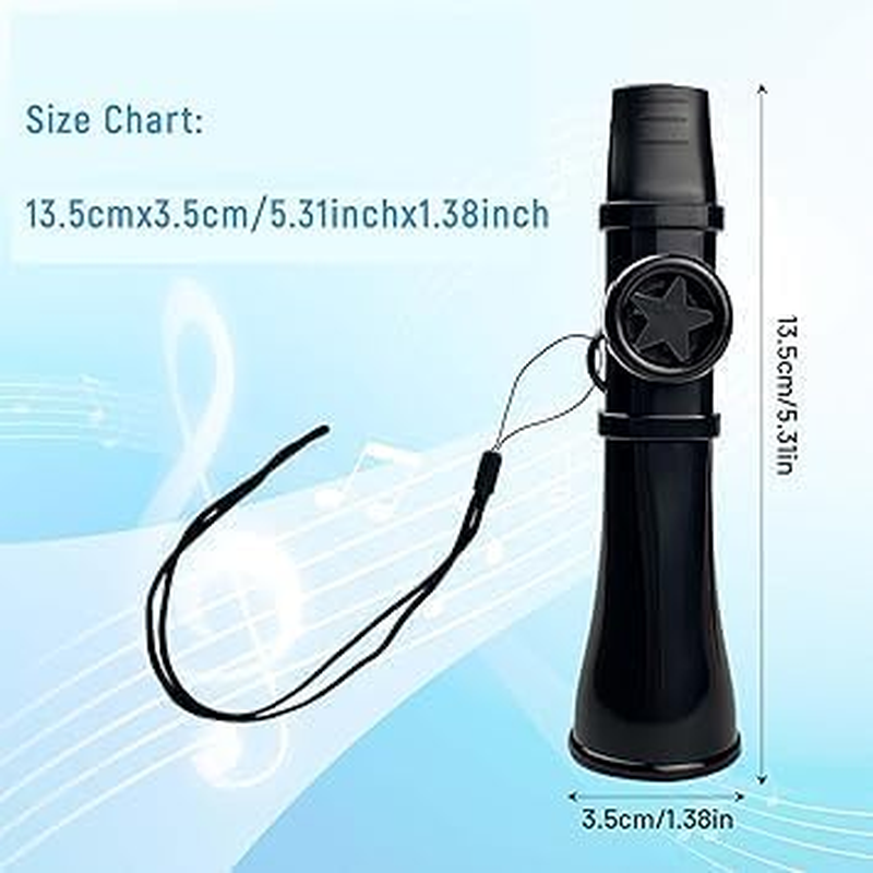 1Pcs Compact Lightweight Kazoo Musical Instrument - Black Kazoo with Great Sound for Guitar, Ukulele, Violin, Piano Keyboard, Easy to Learn for All Ages image number 1