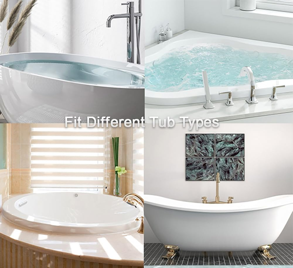 2 Pack Bath Pillow Bathtub Pillow, Luxury Bath Pillows for Tub Neck Head and Back Support, Soft 3D Mesh Fabric Bath Tub Pillow with Non-Slip Suction Cups,Relaxing Spa Accessories image number 5