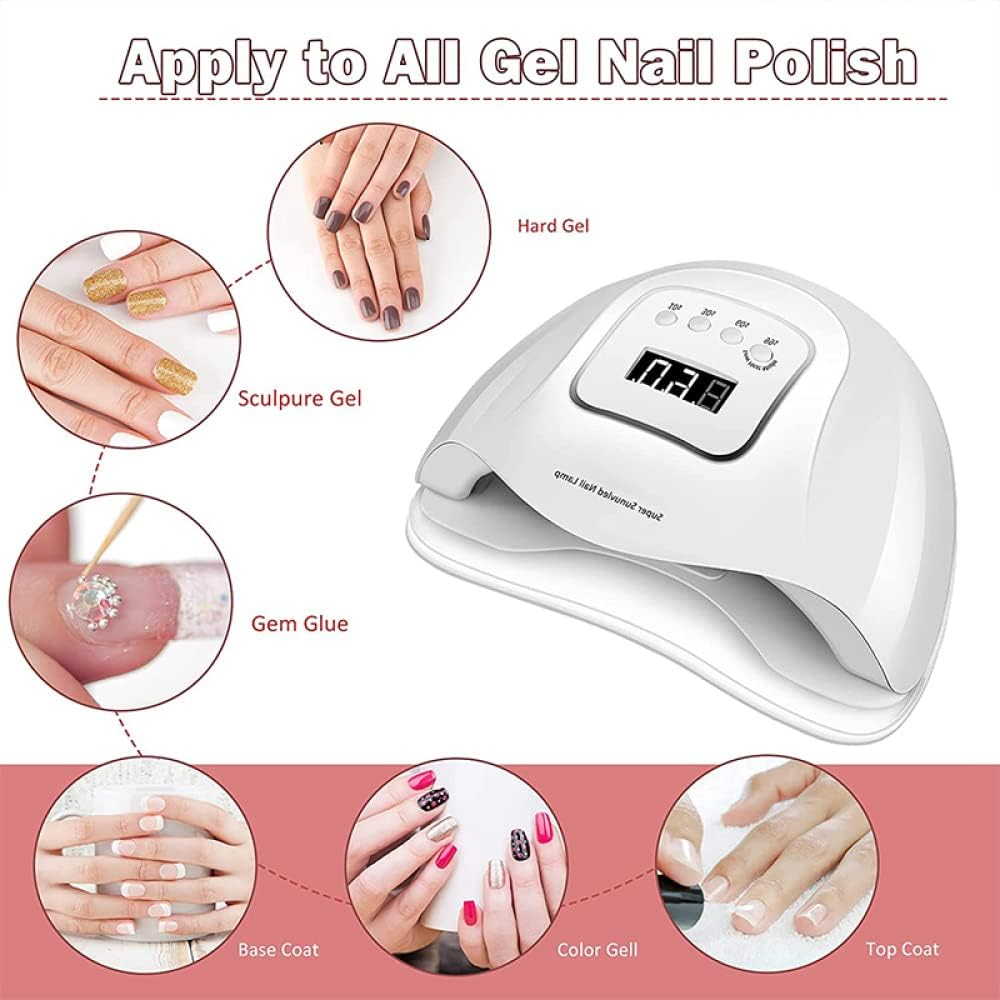 Nail Dryer Manicure Machine 72W 36Leds Nail Lamp for Manicure Accessories Uv Light Nails Tools for Home and Nail Salon Nail Lamp