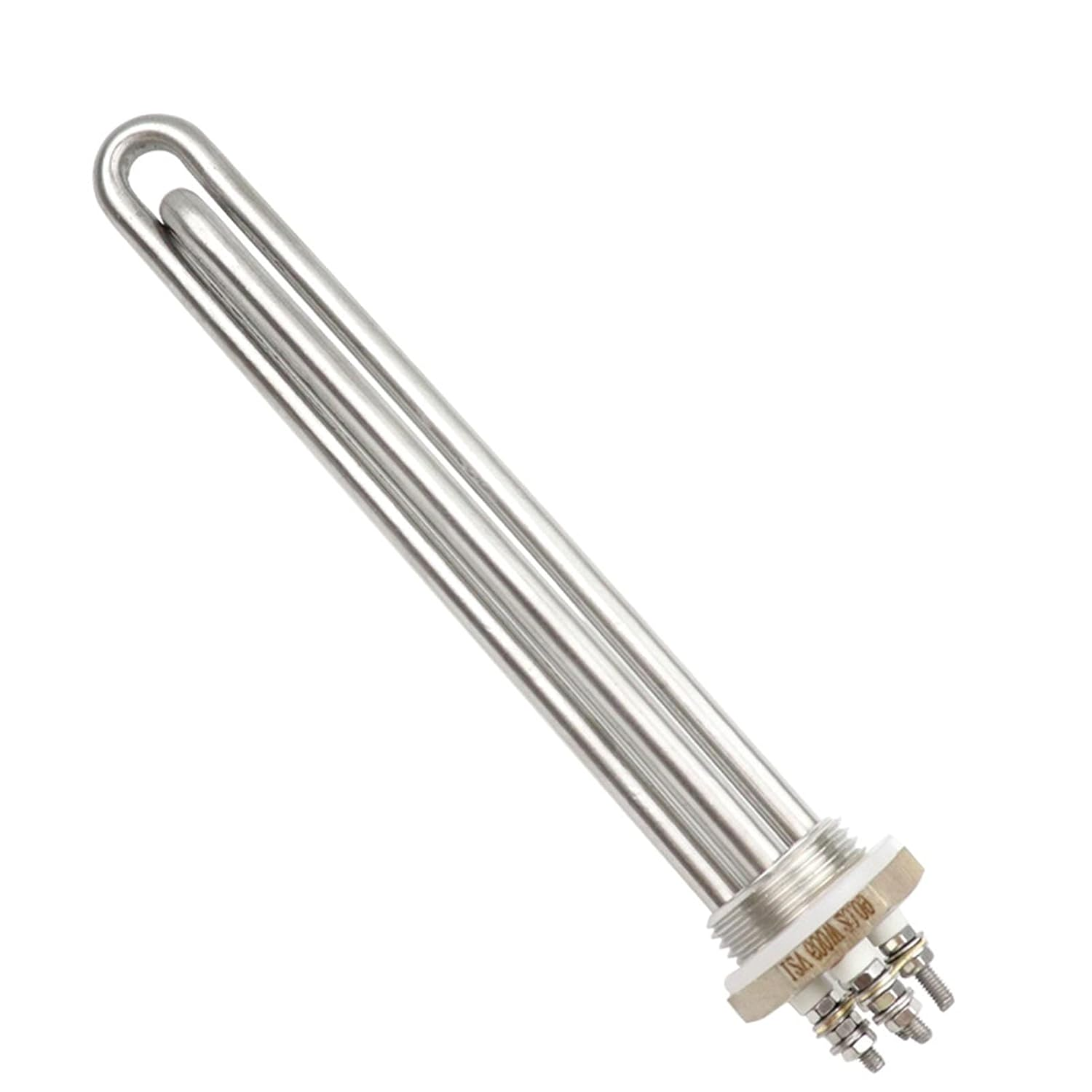 JINGERL 12V 600W 1" BSP Heating Element Tubular Electric Heater Immersion Dc Solar Water Heater Element (Color : Heater and Nut, Size : 12V 600W BSP) image number 3