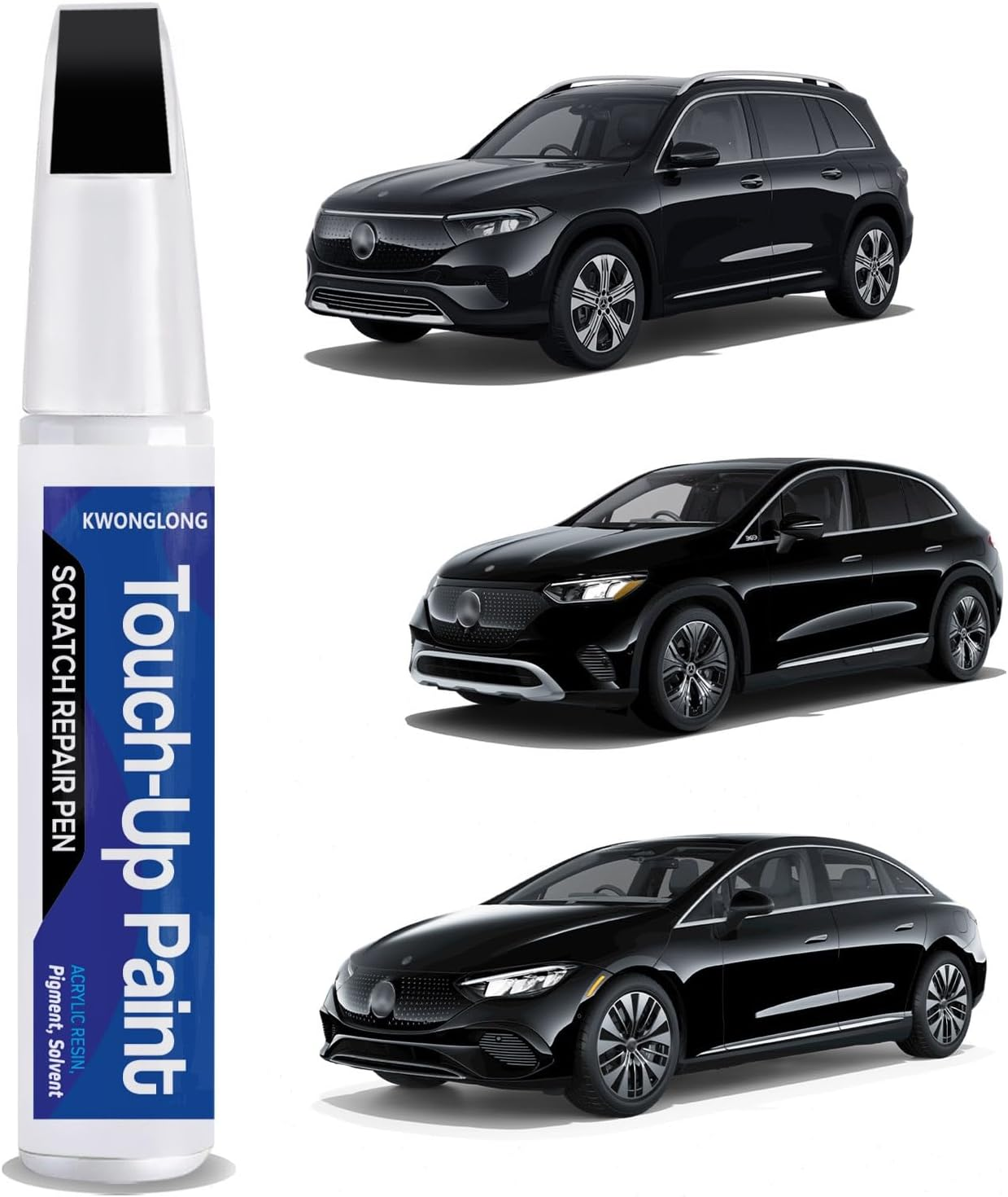 Polar White 149/9149 Touchup Paint Compatible with Mercedes-Benz, 2-In-1 Scratch Repair Pen Exact Color Match, Car Scratch Repair Pen