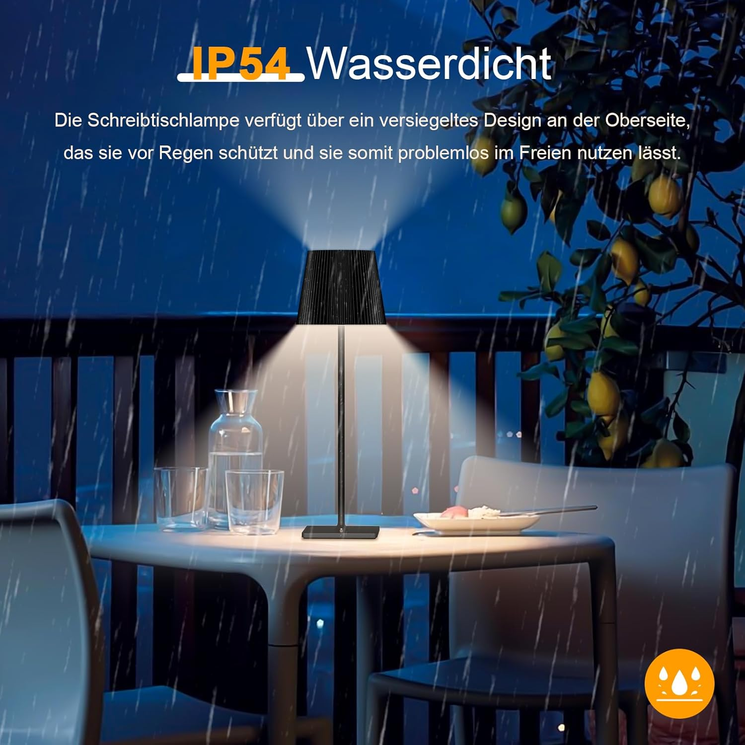 TRUMPETS LED Table Lamp Wireless Touch Dimmable RGB & 3 Colour Temperature 4800 Mah Bedside Lamp Battery Table Lamp Rechargeable Metal Material for Outdoor Bedside Table Dining Table Desk image number 1