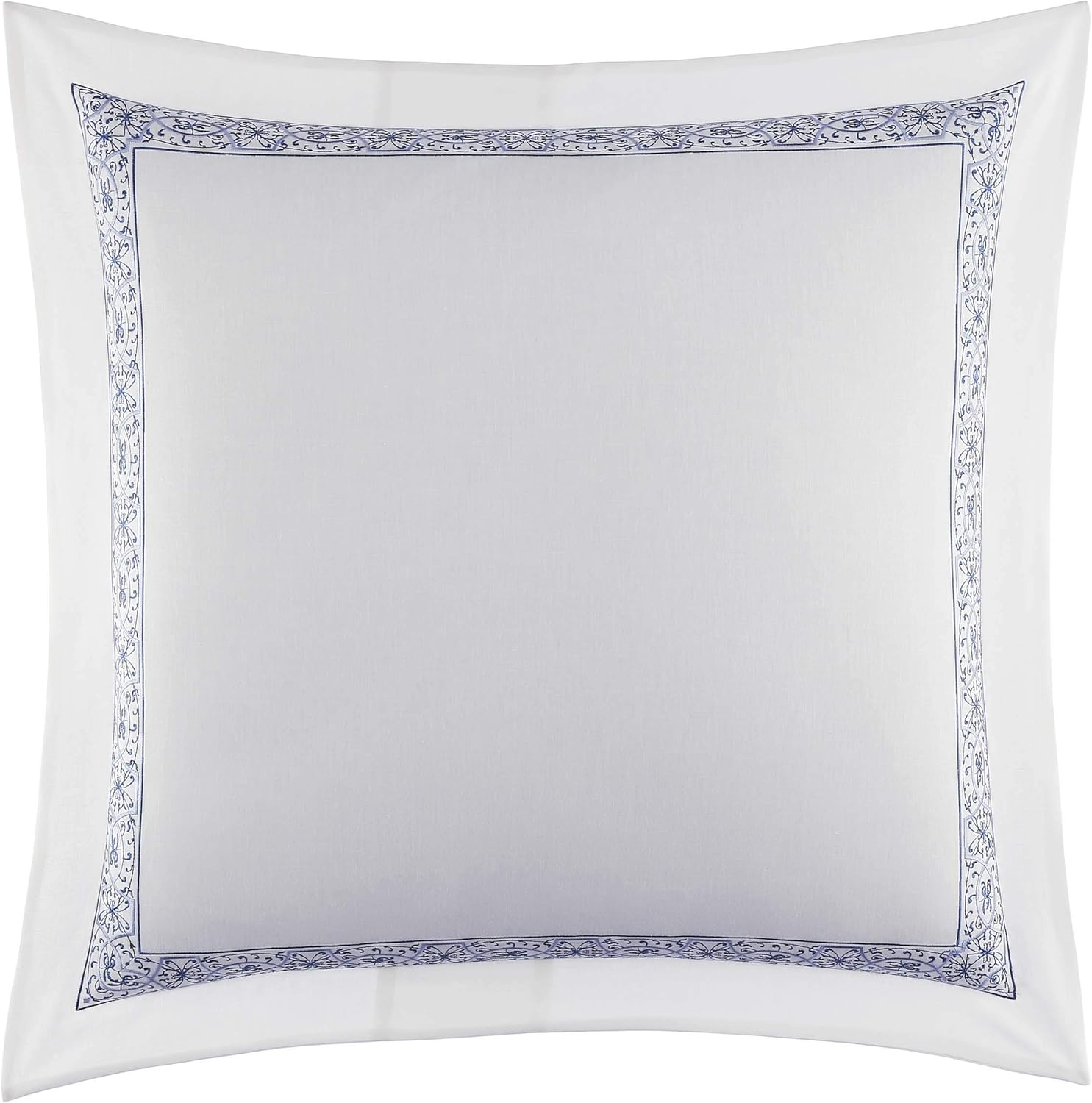 Laura Ashley Home - Euro Sham, Smooth Cotton Sham with Envelope Closure, Lightweight & Stylish Home Decor (Charlotte Blue, 26 X 26) image number 6