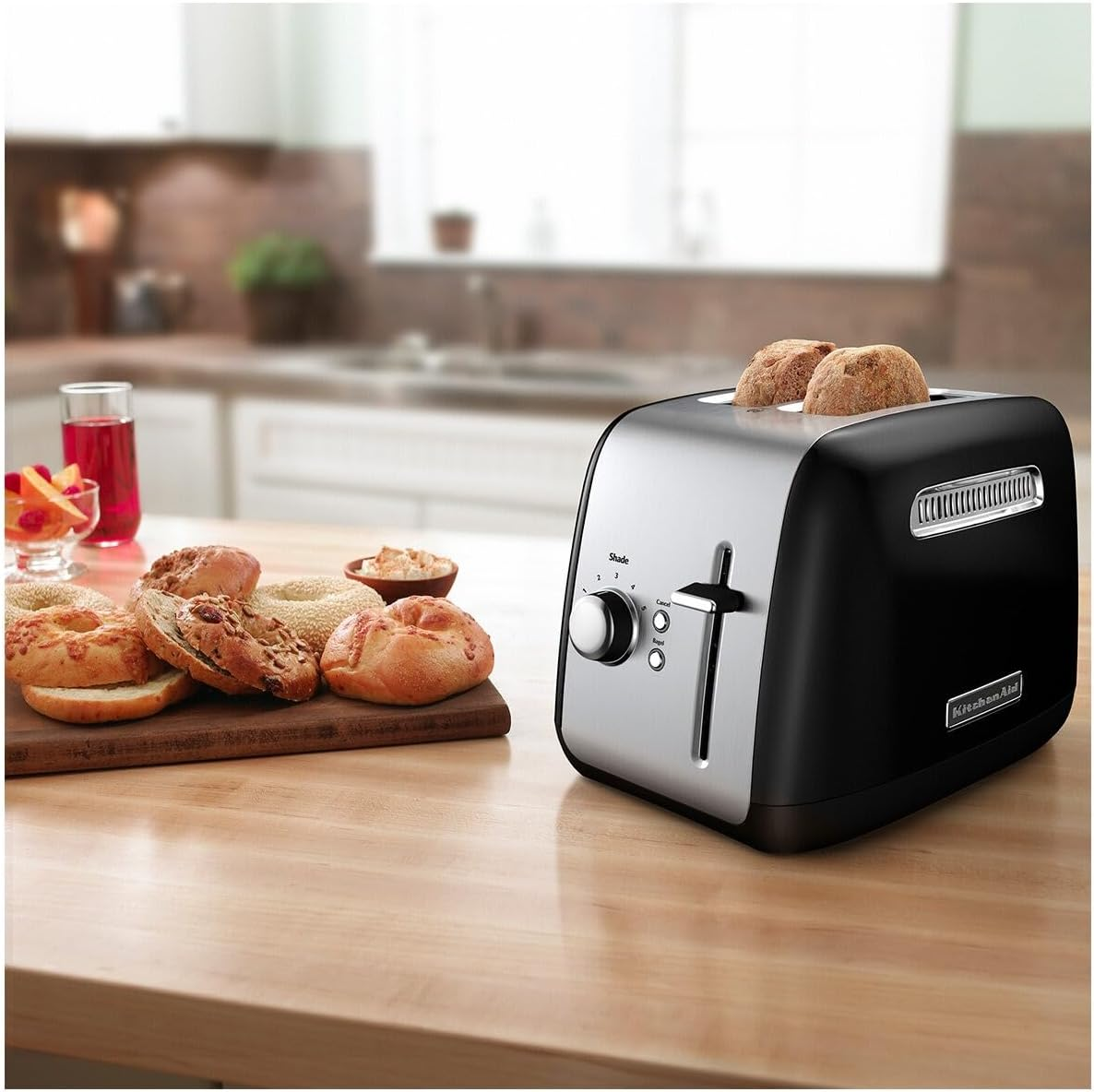 Kitchenaid Classic Toaster with 2 Slices - Onyx Black (5KMT2115AOB) image number 2