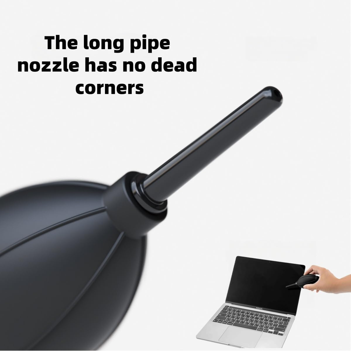 Soft Tip Silicone Air Blower, Air Blaster Pump with Soft Rubber Nozzle, for LCD Screens, Glasses and Other Precision Instruments Clean 2 Pack image number 1