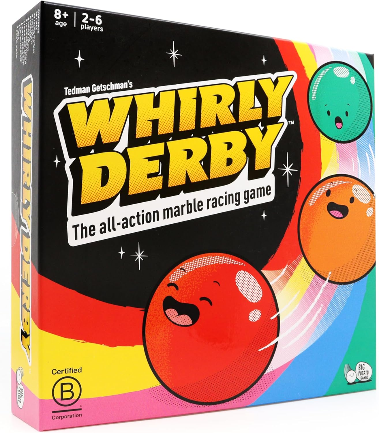 Big Potato | Whirly Derby | Marble Racing Game | 2-6 Players, Ages 8+ image number 2