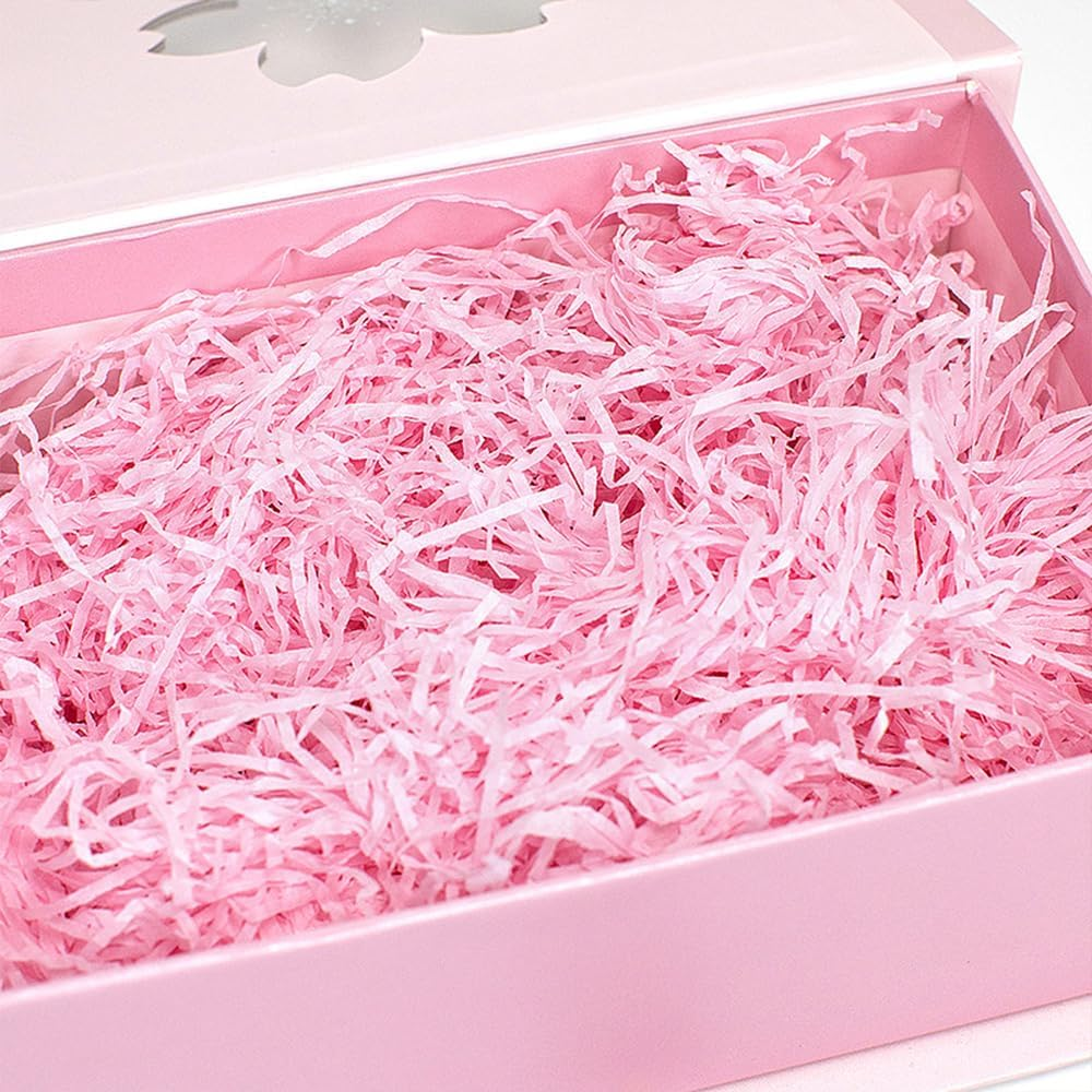 Crinkle Cut Paper Shred Filler - 200G for Gift Wrapping, Basket Filling, Box Confetti and Stuffing - Red - Red image number 1