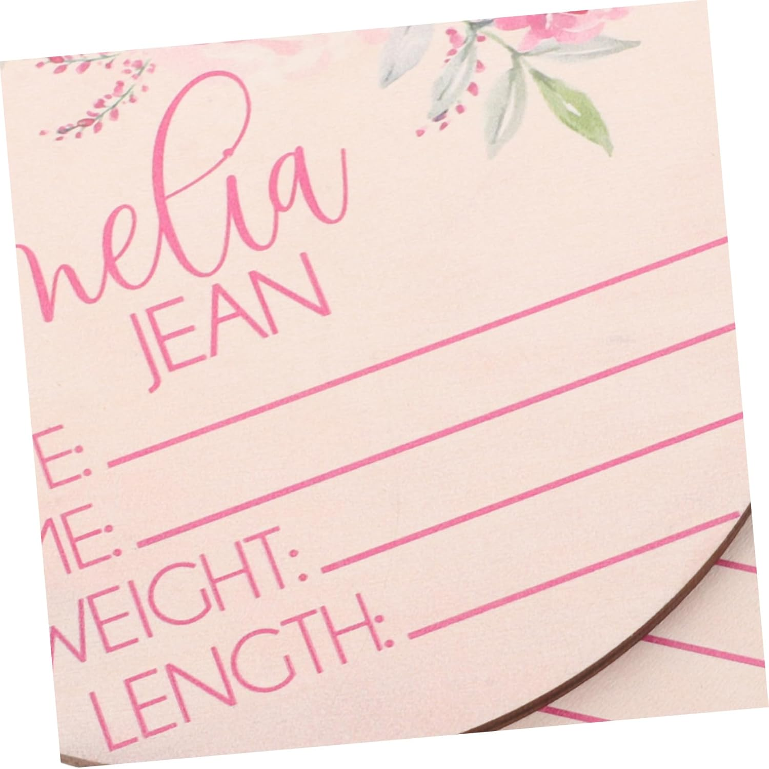 Toyvian 2Pcs Birth Announcement Sign 'S Name Shower Decorations Newborn for Nursery image number 4