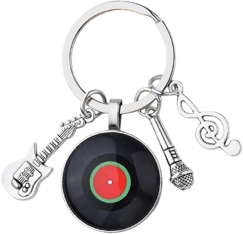 Music Themed Gifts for Musicians Singers Music Note Keychain Gifts for Music Choir Teacher Appreciation Gifts for Best Friend Birthday Gifts for Music Lovers Gifts for Men Son Microphone Keychain Gift image number 4
