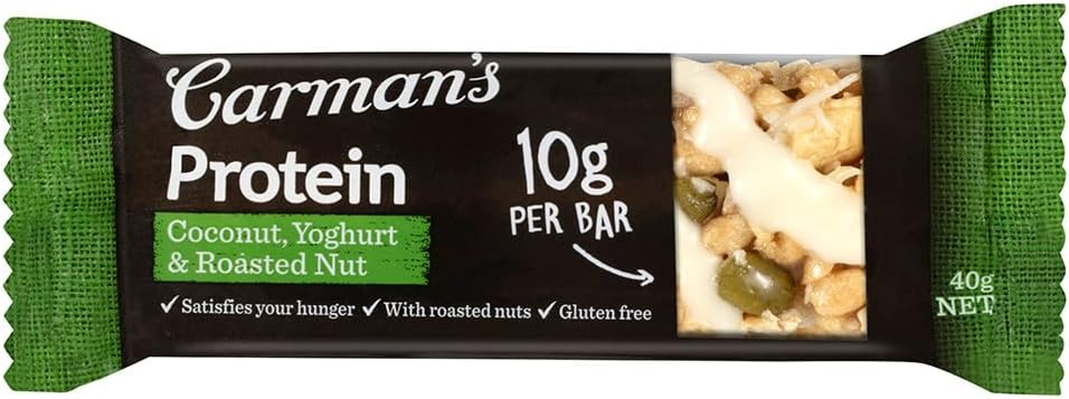 Carman'S Protein Bars Coconut, Yoghurt & Roasted Nut 6X200G (Pack of 30) image number 2