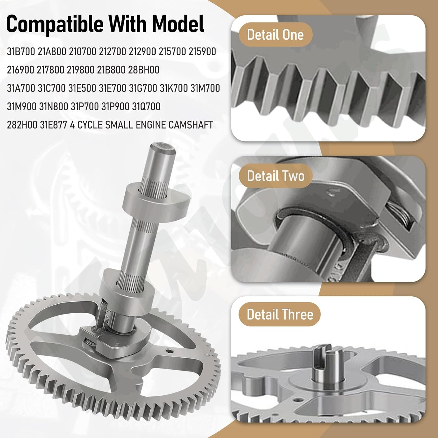 Xinghai 84005207 793880 Camshaft Compatible with Briggs & Stratton Camshaft Kit 793583 792681 791942 795102 Gasket 697110,795387 Oil Seal & 272475S Gasket image number 2