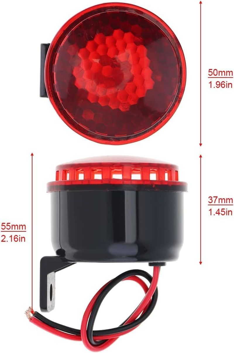 Car Back-Up Alarm with Wire/Light, 105Db Universal Waterproof Reversing Horn, 12V-24V image number 2