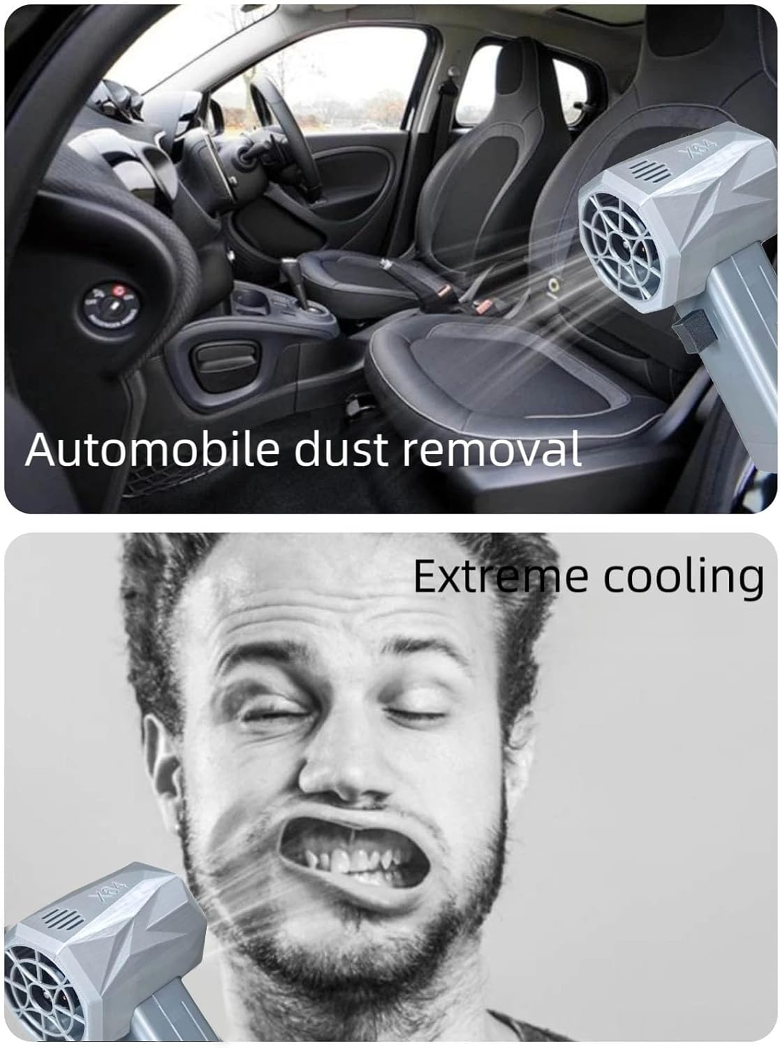 X64 Violent Turbo Fan, 650W 64Mm Car Dryer, 4000Mah Portable Cordless Leaf Blower, Instantaneous Thrust 1.4 Kg/S for Drying image number 4