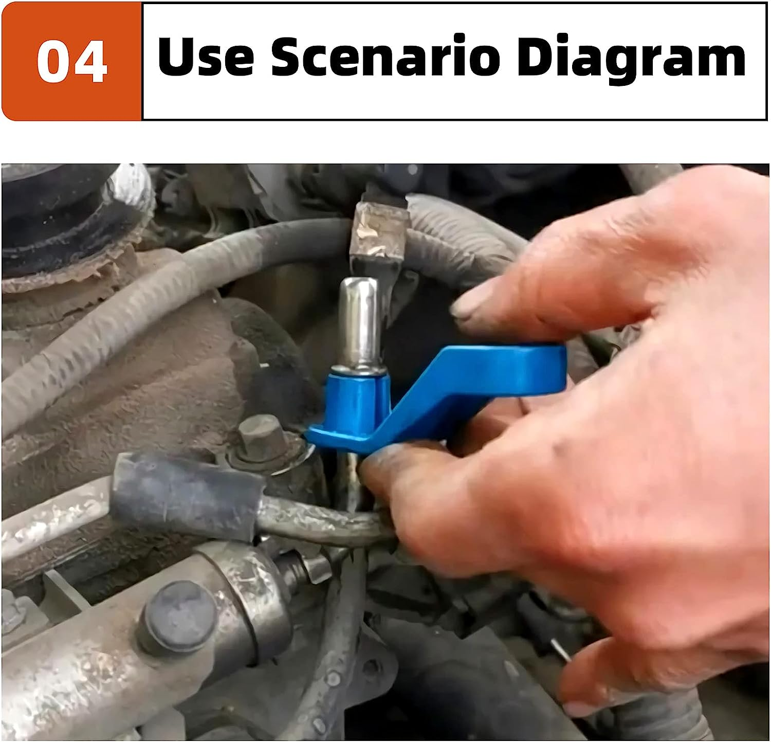 Tanstic 7Pcs AC Fuel Line Disconnect Tool Set, Includes 1/4 5/16 3/8 1/2 5/8 3/4 7/8 Inch Transmission Oil Cooler Tube Removal Tool, Fuel Line Removal Tool Compatible with Ford, Mazda, GM image number 1