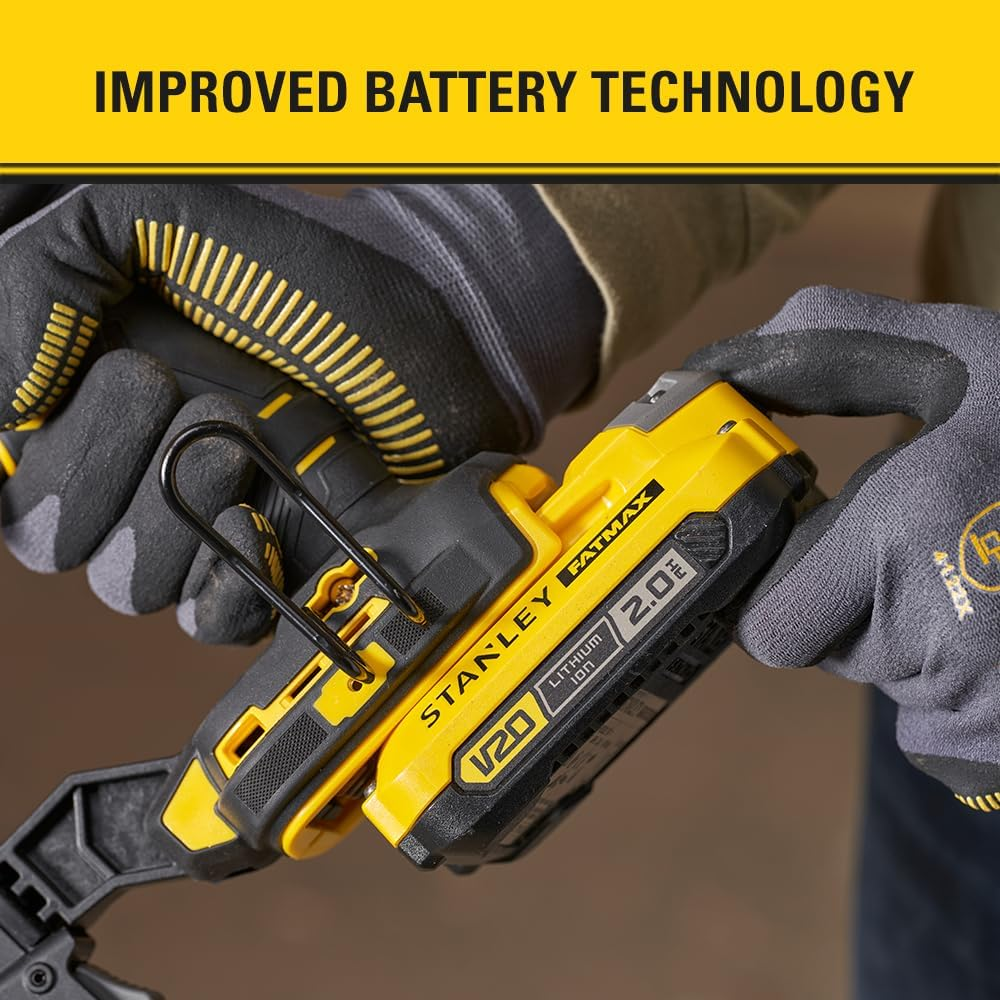 STANLEY FATMAX V20 | 18V 18 Gauge Finishing Nailer - up to 425 18Ga Brad Nails, Stores 100 Nails, Tool-Free Depth Adjustment, LED Work Light, Nailer Only image number 1