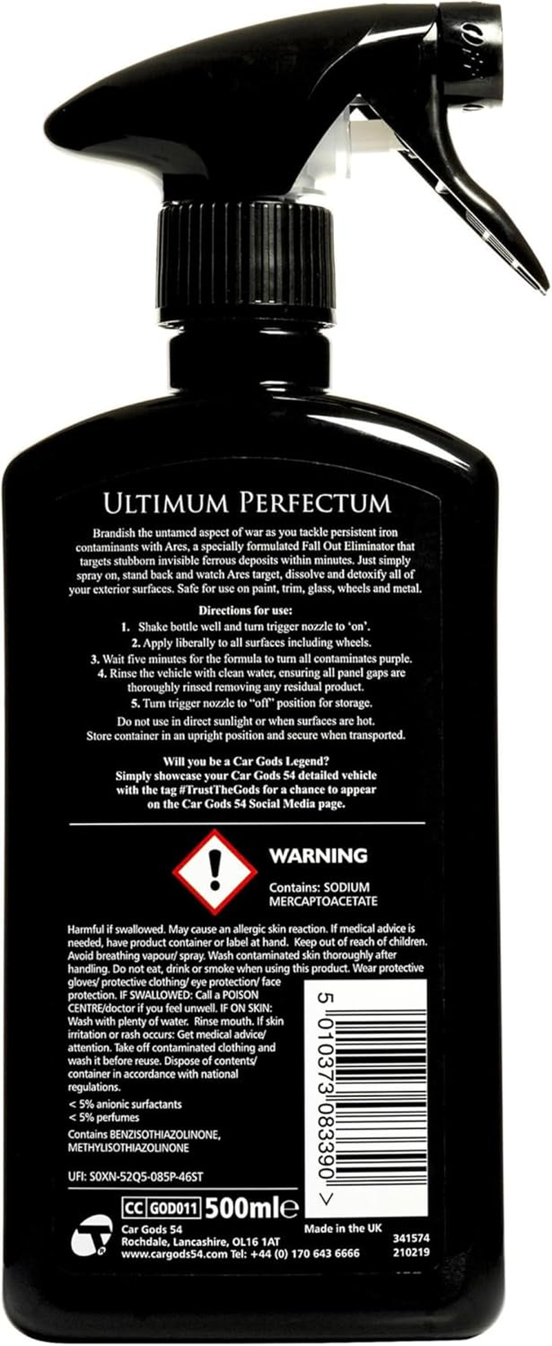 Car Gods 'Fall Out Eliminator' - Leather Reviving Conditioner - Moisturising Balm for Interior Seats, Restores to Natural Finish - PH Neutral and Acid and Silicone Free - 500 Ml image number 3