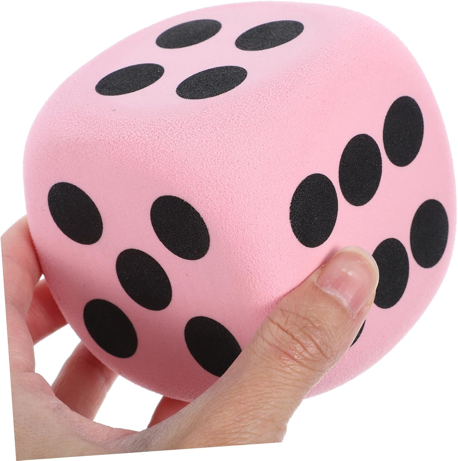 HOOTNEE 2Pcs Big Foam Dice Large Dice Huge Dice Prop Big Dice for Game Large Dot Dices Huge Foams Dice Big Dice Foam Large Foams Dice Funny Game Dice Colored Dices Huge Game Dice Eva Pink image number 2