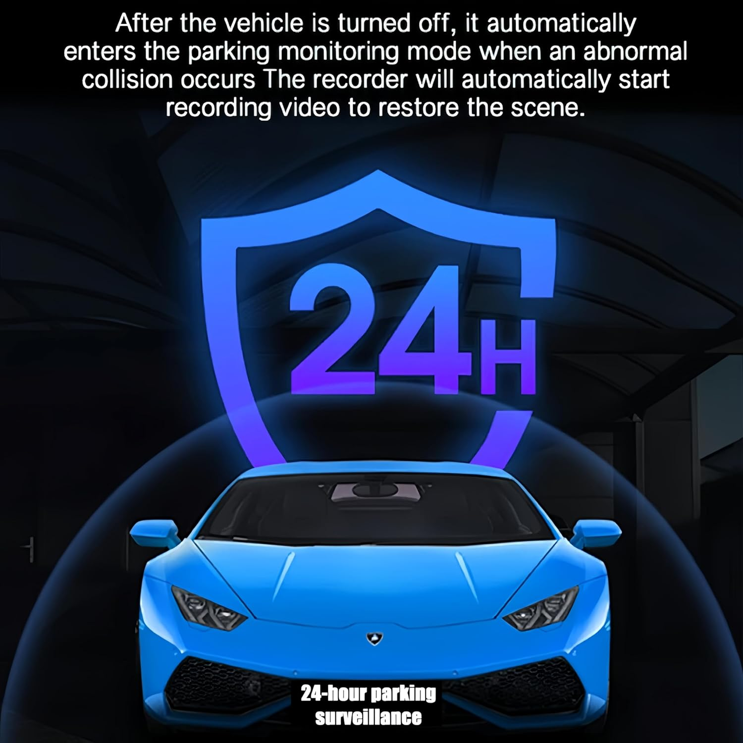 3 Channel Dash Cam Front and Rear inside for Cars, Full UHD Car Camera Front Rear with 32GB Card image number 5