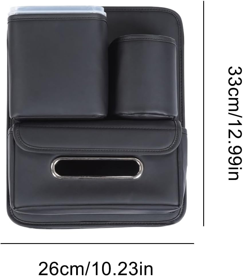 Car Purse Holder between Seats, Auto Document Bag Holder, Multipurpose Seat Organizer for Water Cup Tissue Umbrella Handbag Document Men Women Family Outing Camping Travel Road Trip image number 4