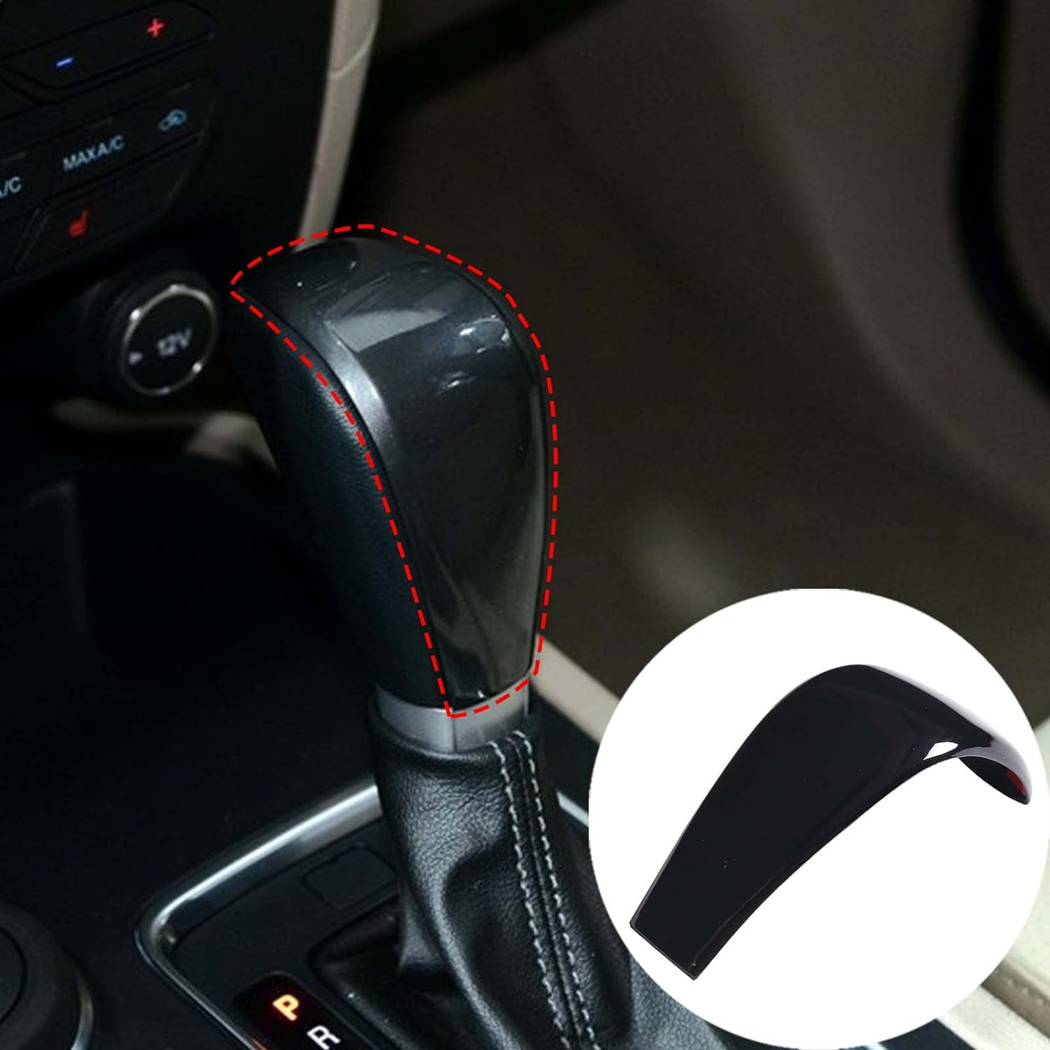 Car Shifter Gear Hand Brake Trim Cover Compatible with Ford Ranger 2015-2018